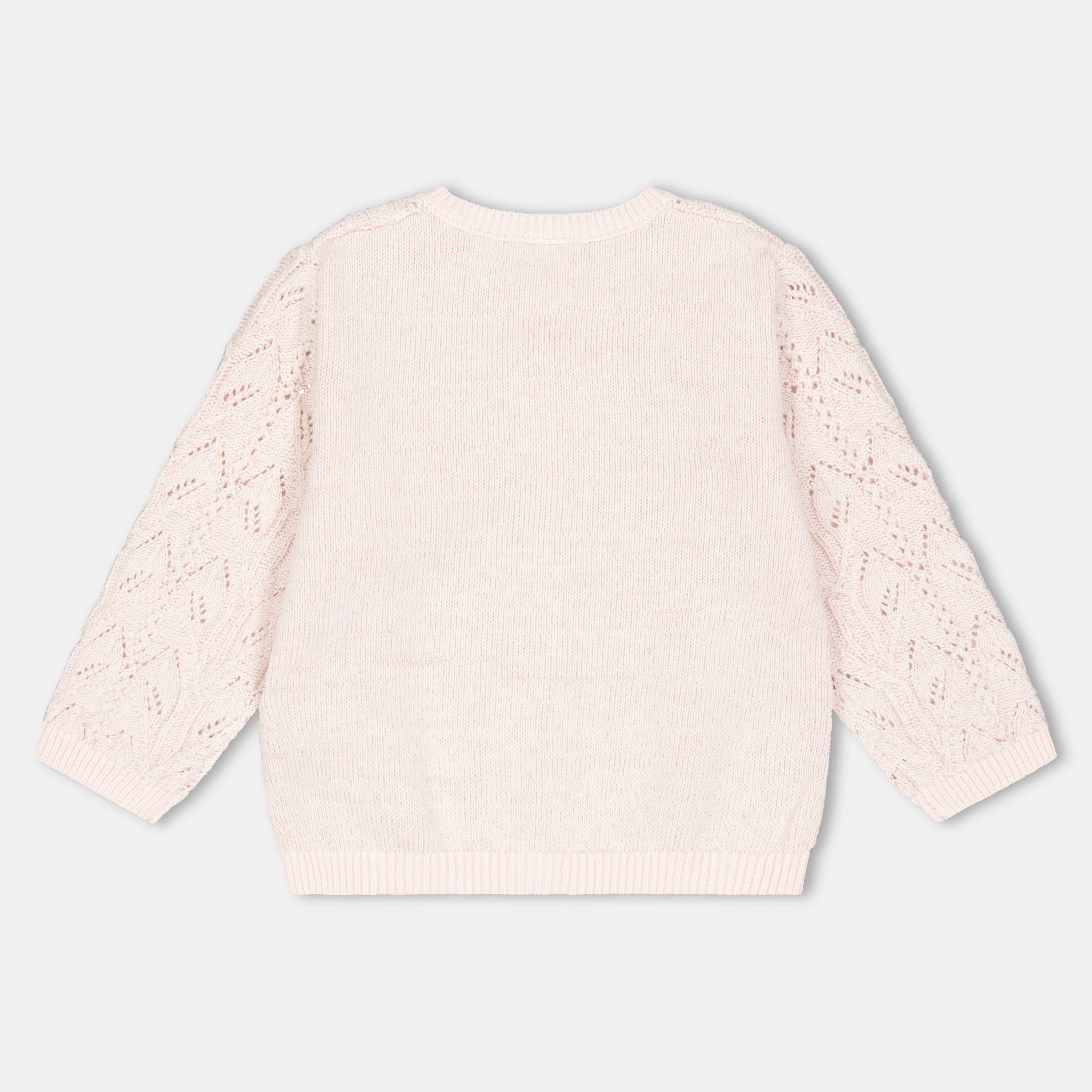 Apricot - Carrement Beau - Kids' Knitted Cardigan - 2