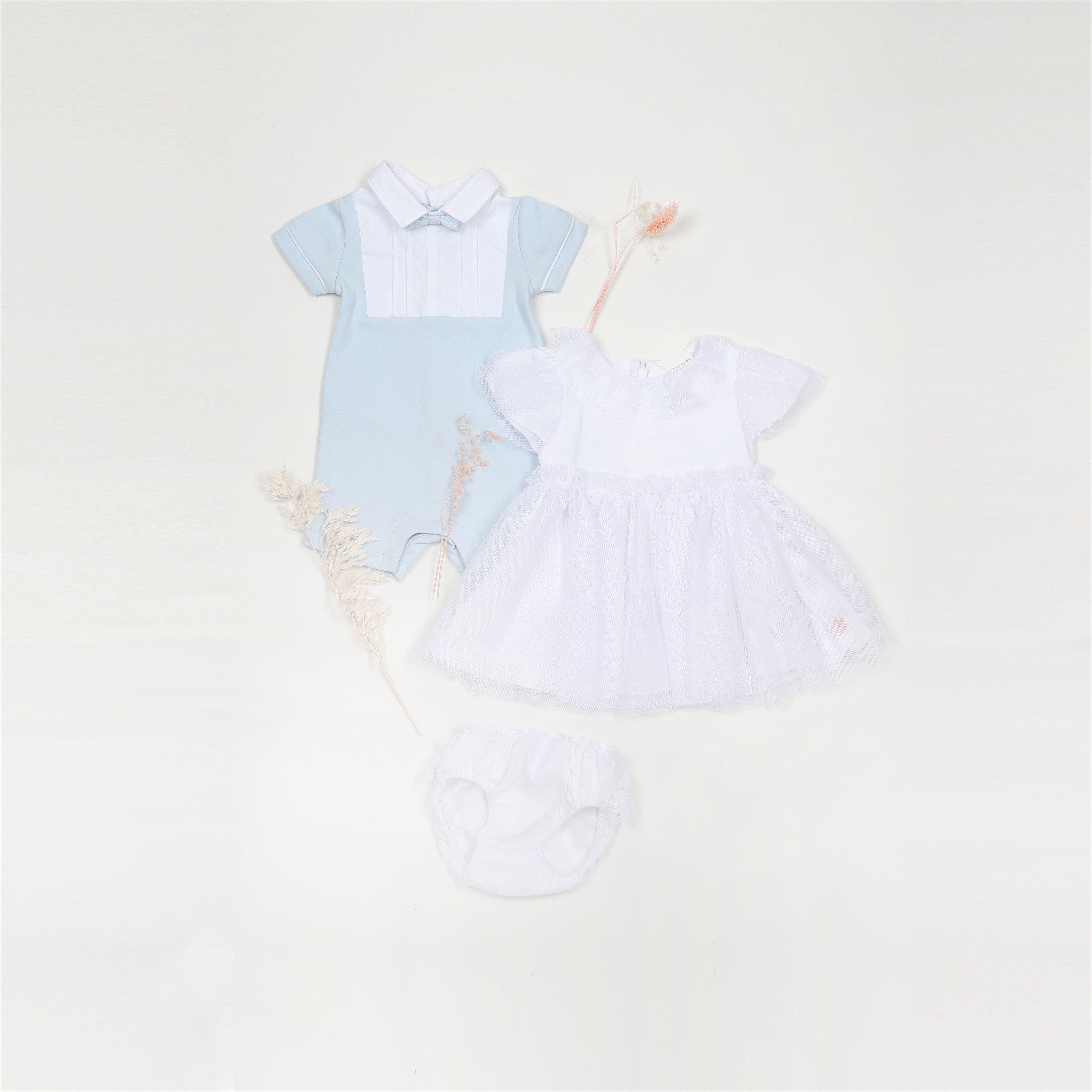 Pale Blue - Carrement Beau - Kids' Cremny Onesie - 3