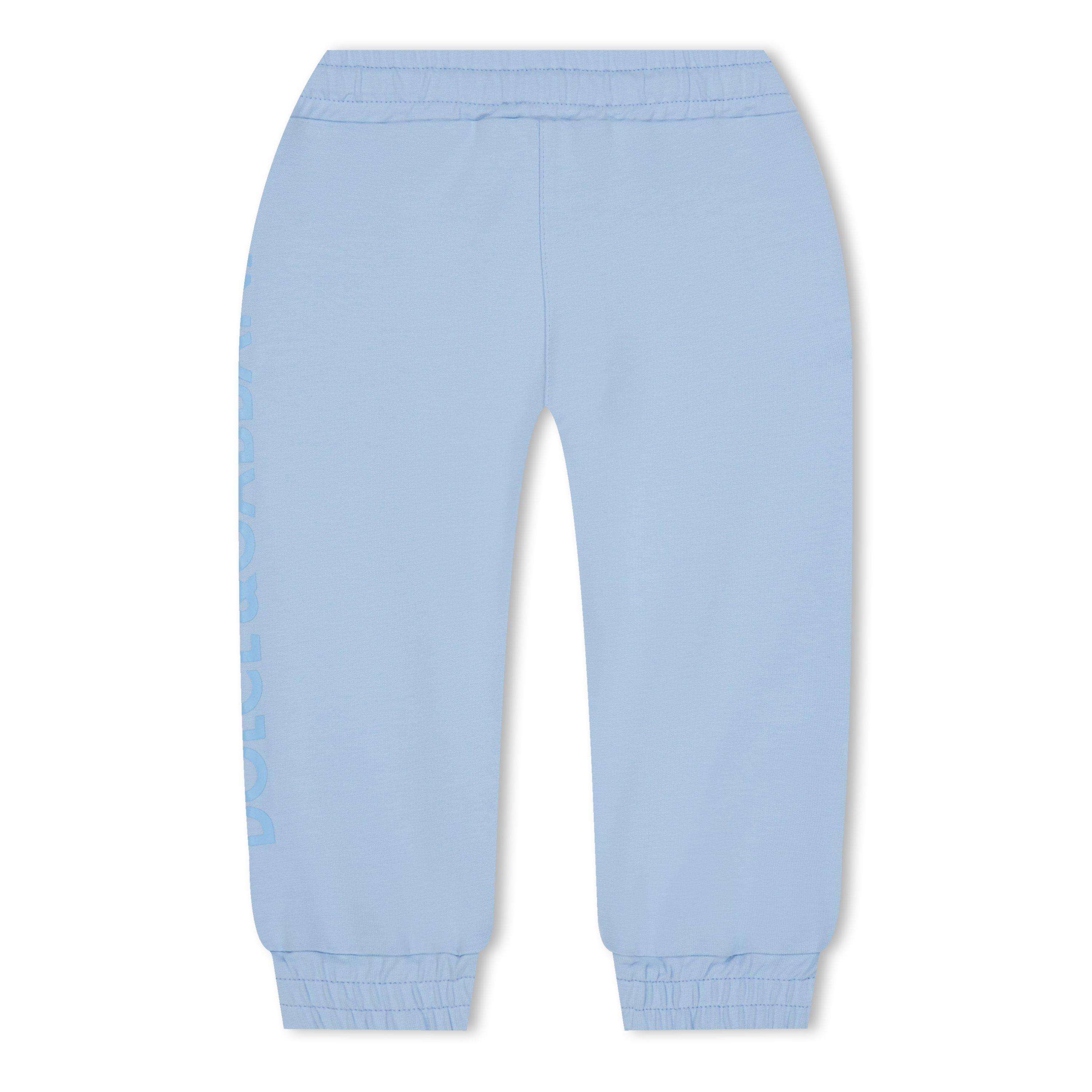 Multi B3033 - Dolce and Gabbana - Unisex Kids' Logo Closed Hem Fleece Joggers - 2