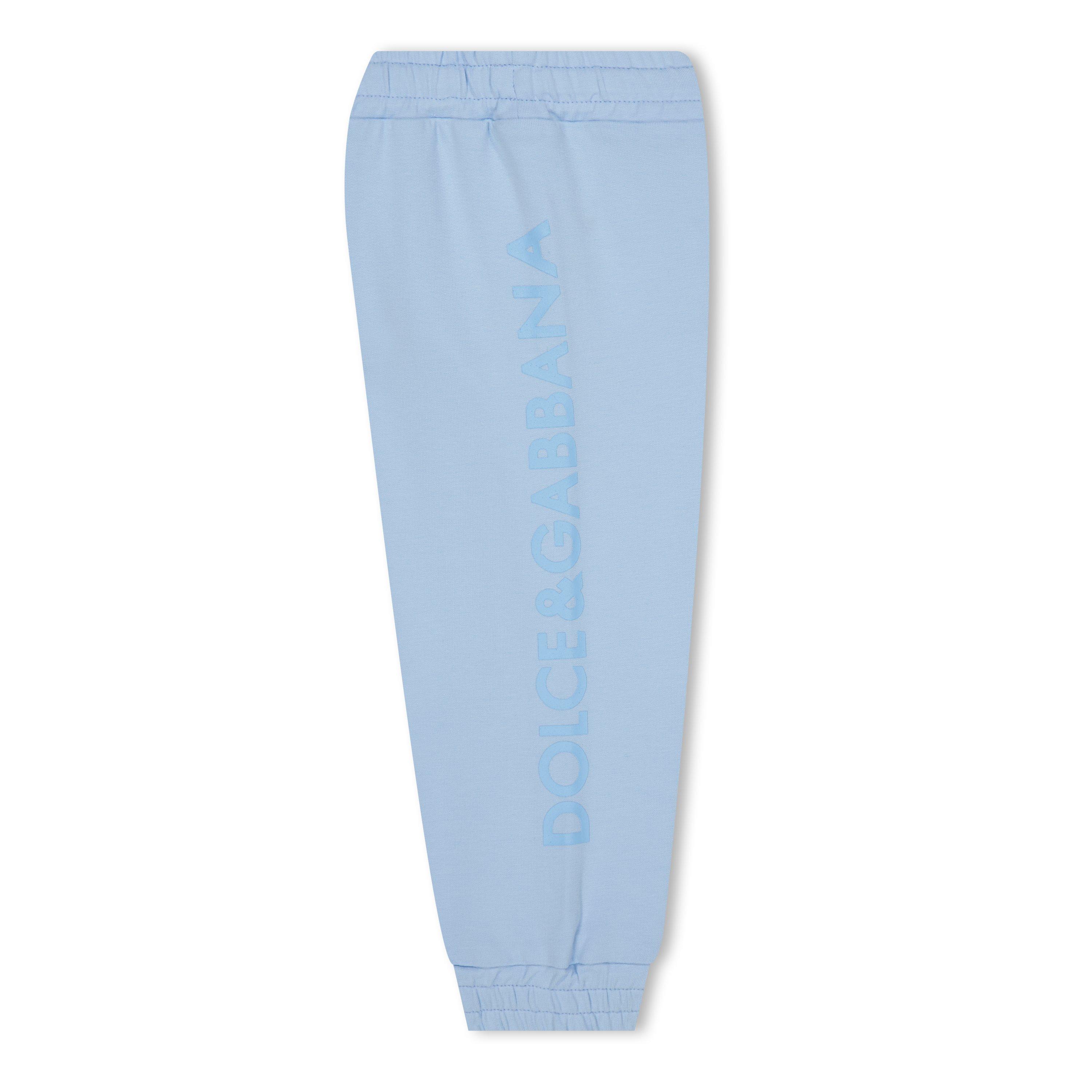 Multi B3033 - Dolce and Gabbana - Unisex Kids' Logo Closed Hem Fleece Joggers - 3