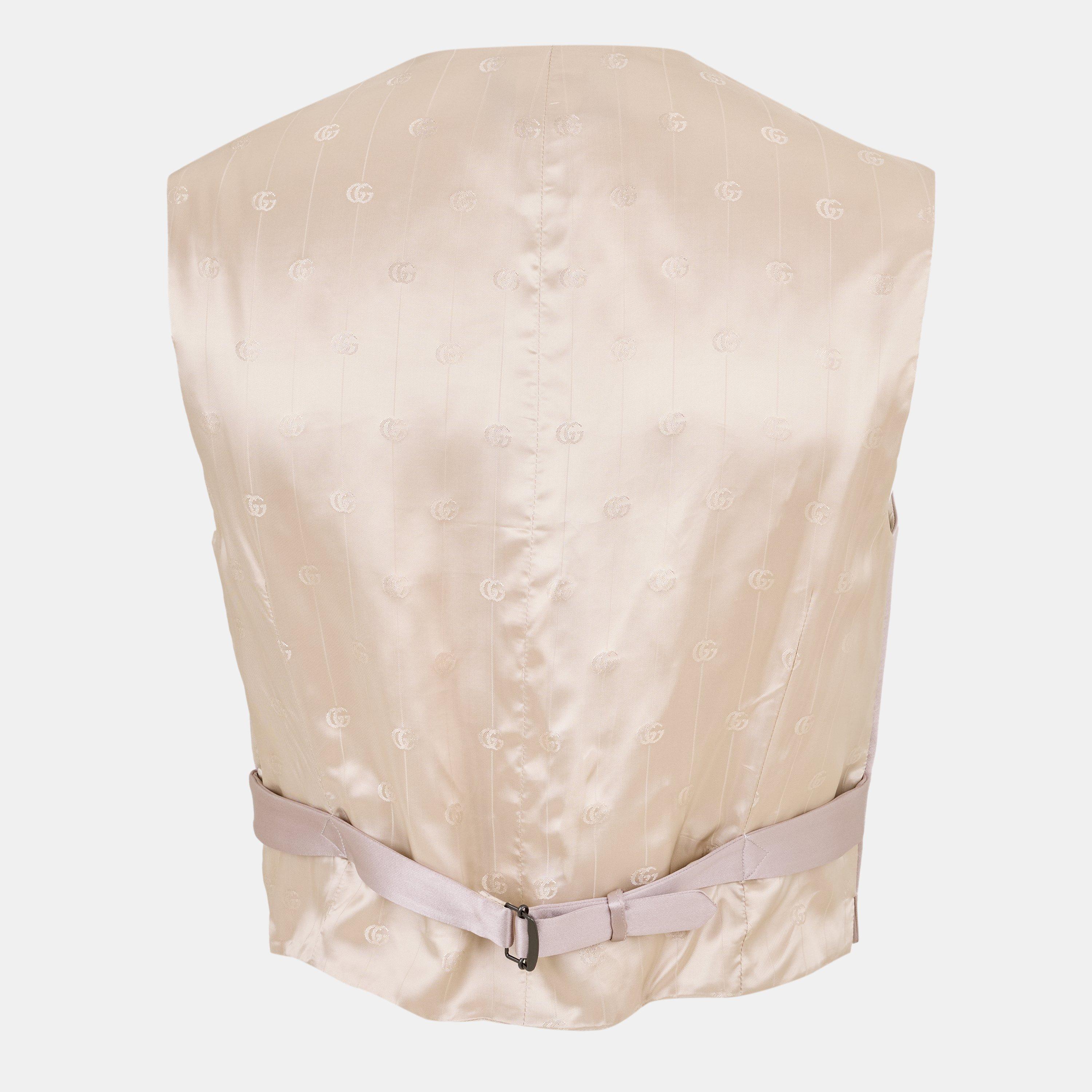 Black/Pink - Gucci - Men's Satin Formal Waistcoat - 2