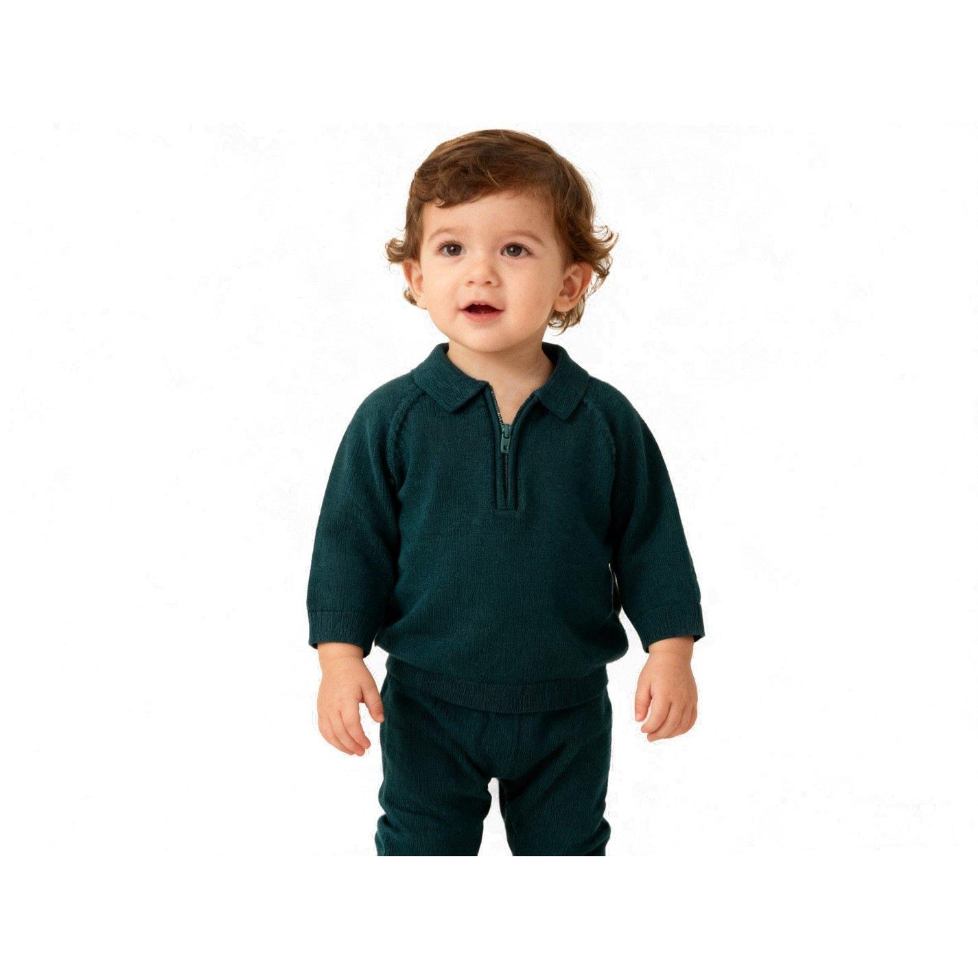 Atlantic Deep - Pretty Green - Kids Regular Top and Trouser Pyjama Set - 1