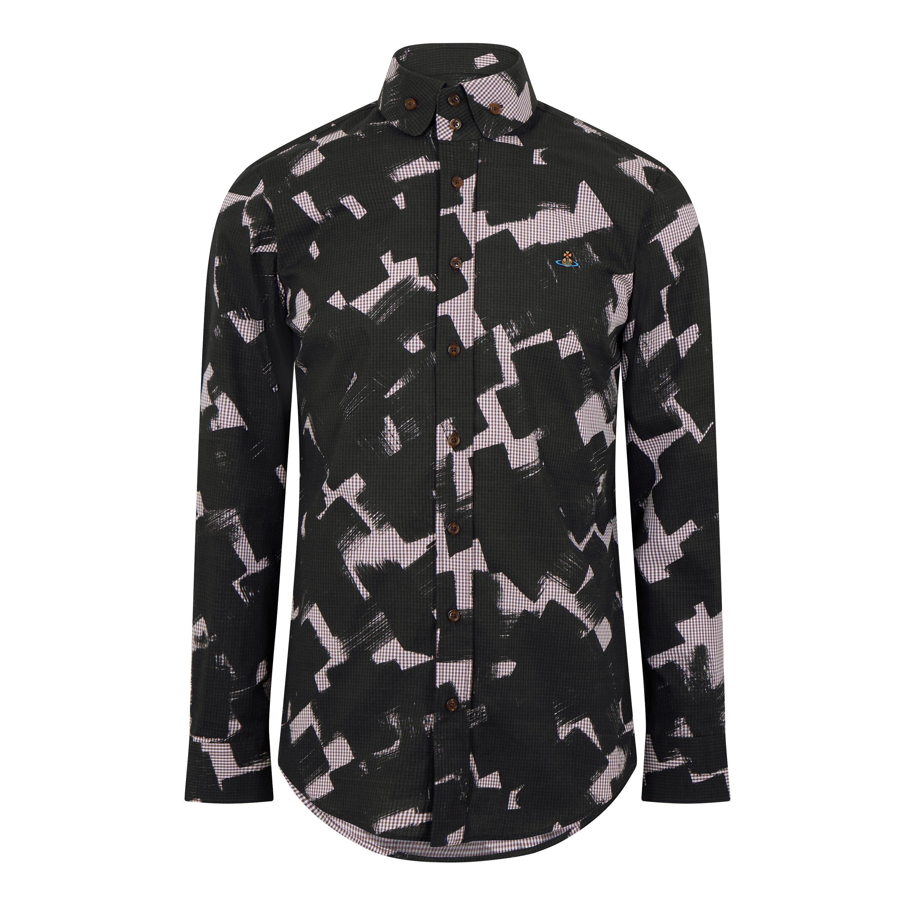 Gingham - Vivienne Westwood - Men's Two Button Krall Long-Sleeve Patterned Shirt - 5