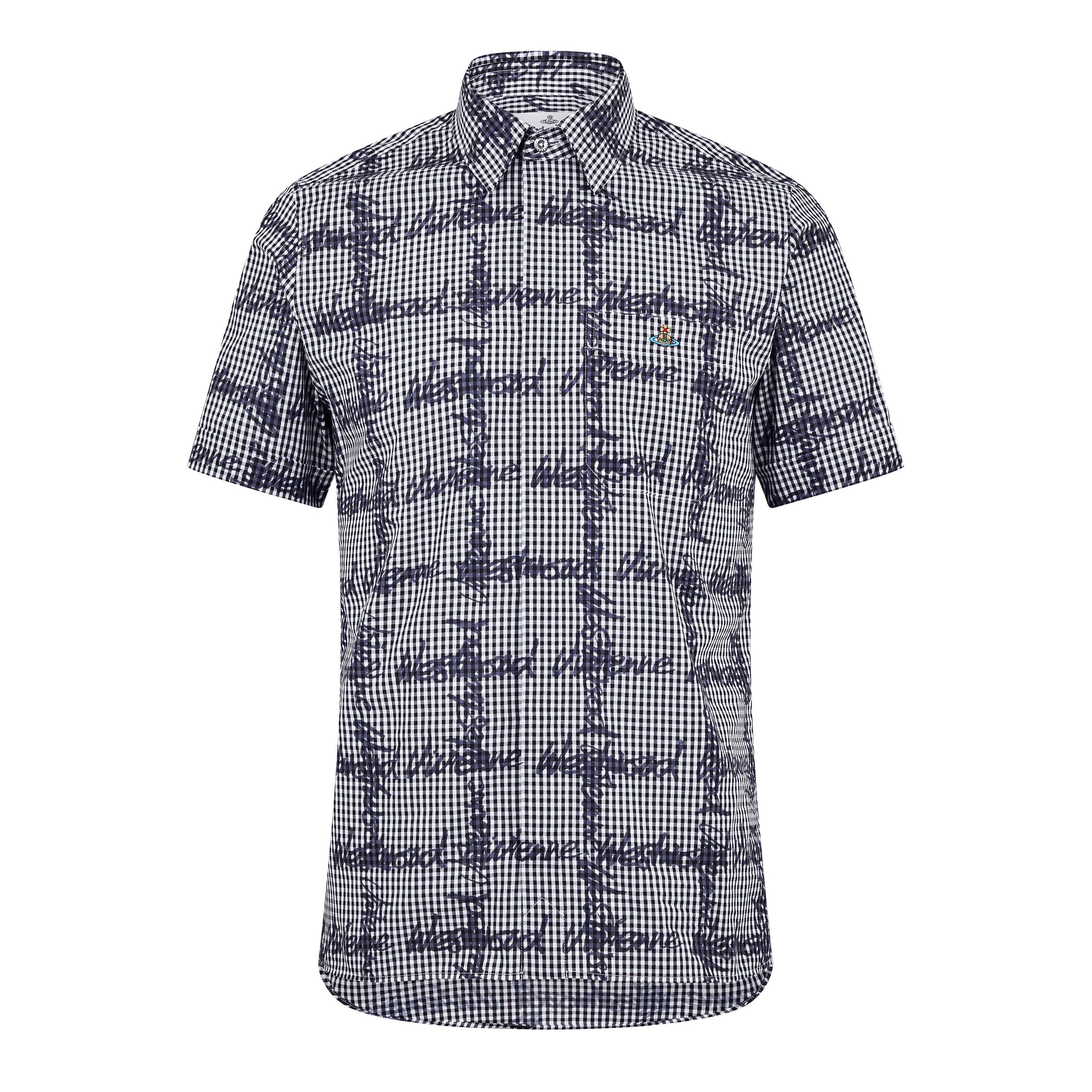 Gingham - Vivienne Westwood - Men's Classic Geometric Patterned Short Sleeve Shirt - 1