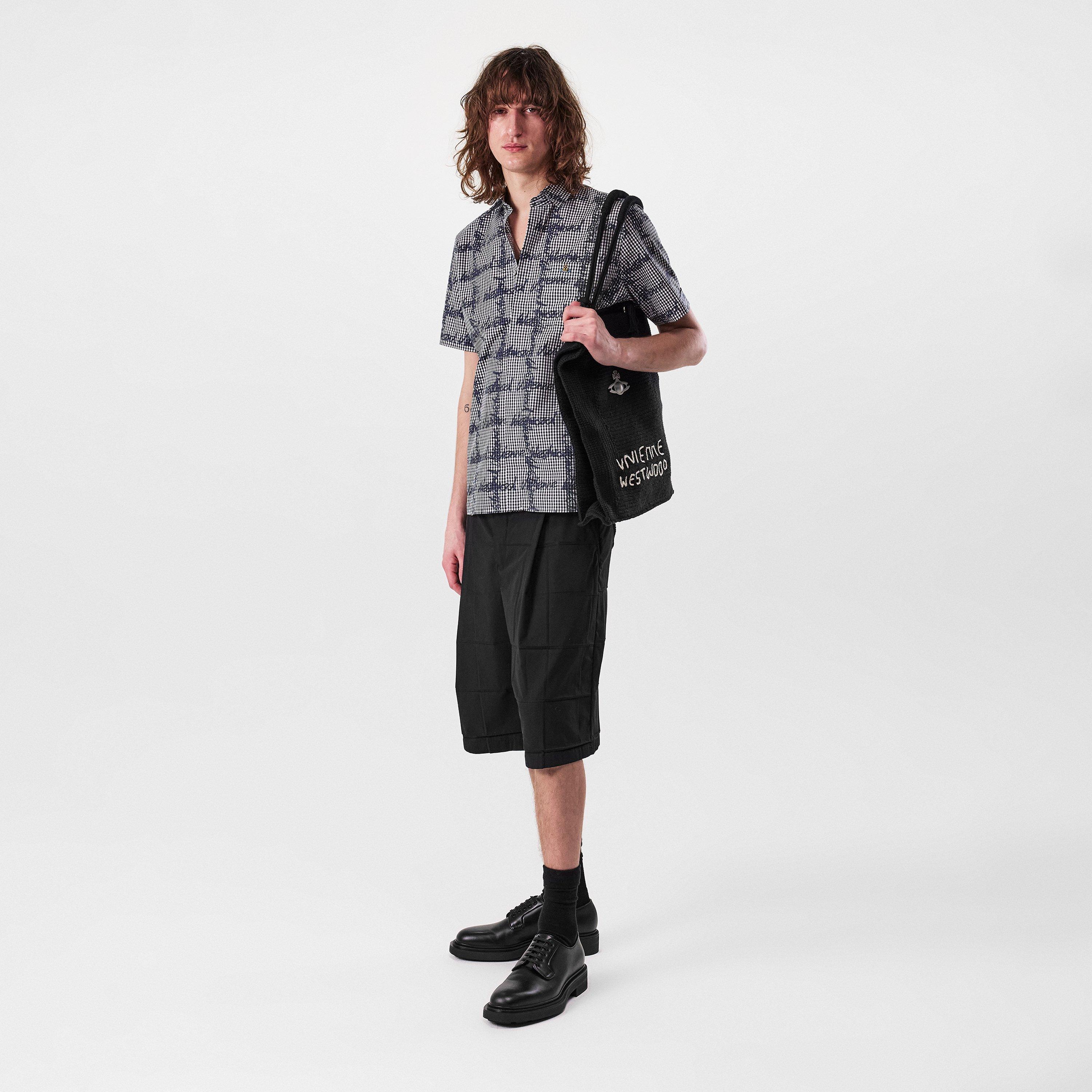 Gingham - Vivienne Westwood - Men's Classic Geometric Patterned Short Sleeve Shirt - 6