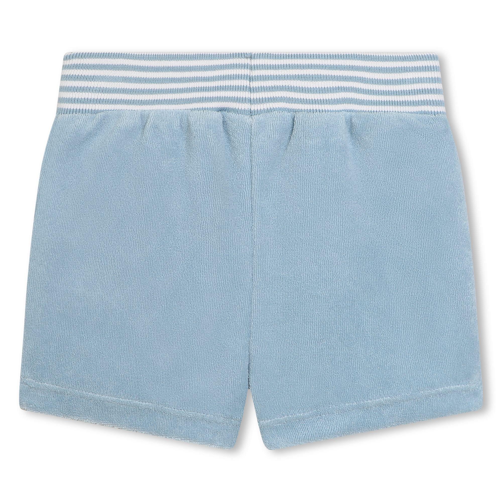 Turquoise - Carrement Beau - Kids' Jersey Jogger Shorts - 2