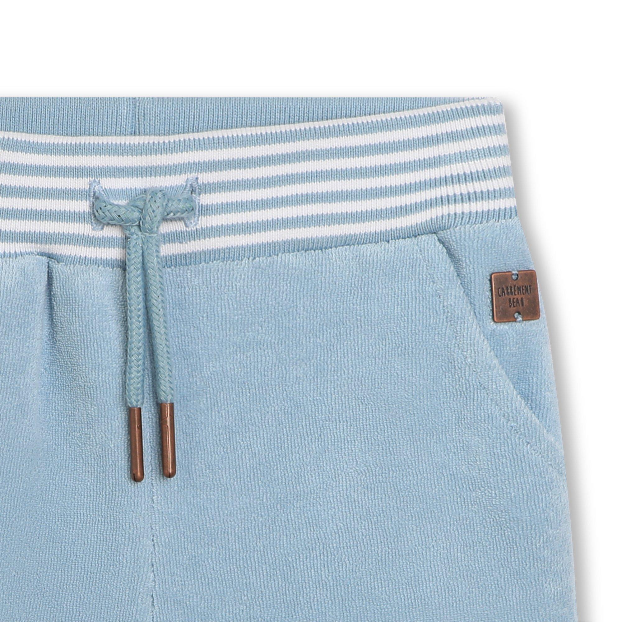 Turquoise - Carrement Beau - Kids' Jersey Jogger Shorts - 3