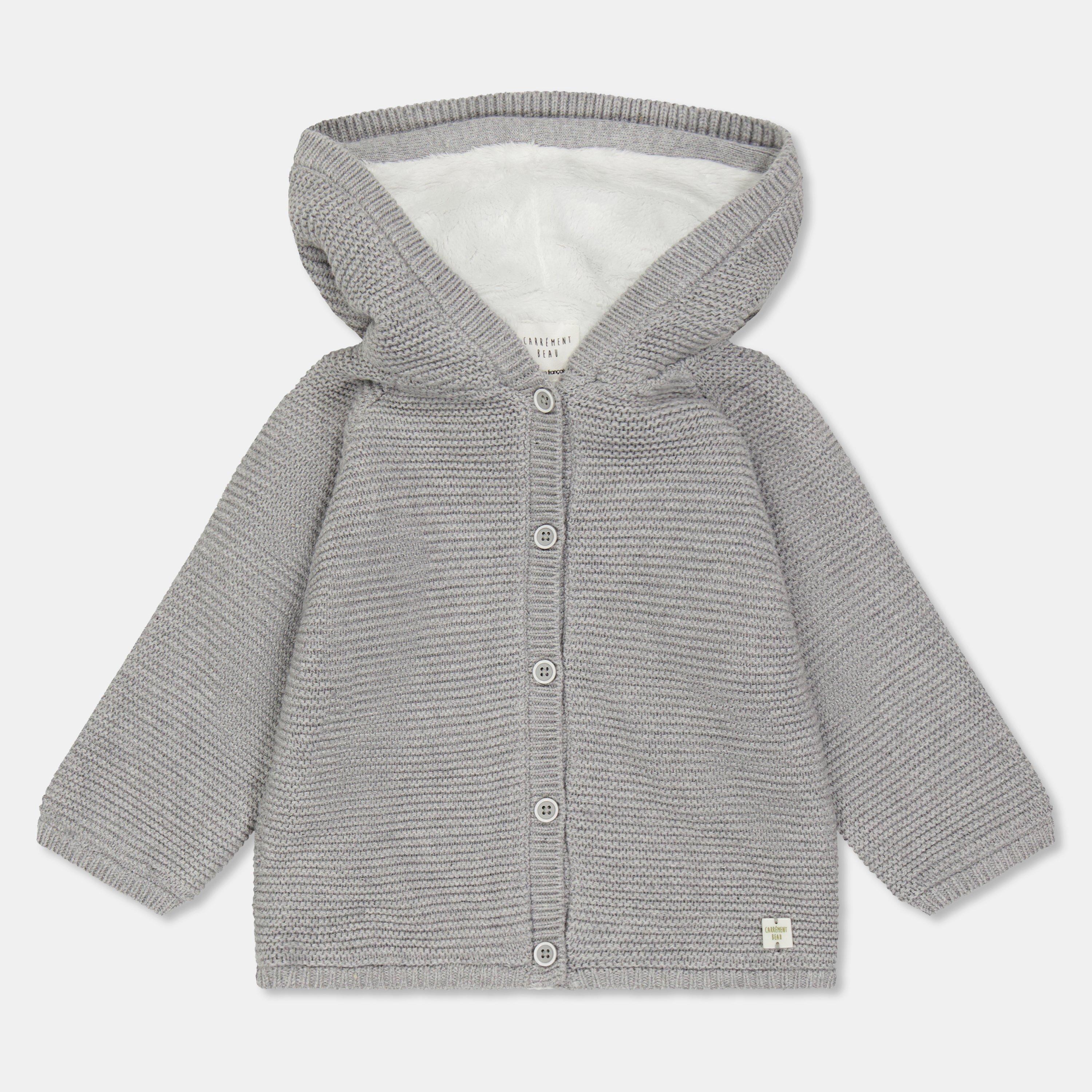 Light Grey - Carrement Beau - Kids' Water-Resistant Lightweight Rain Anorak - 1