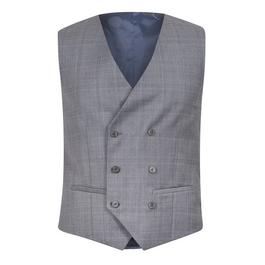 Ted Baker Indus Slim Fit Check Suit Vest