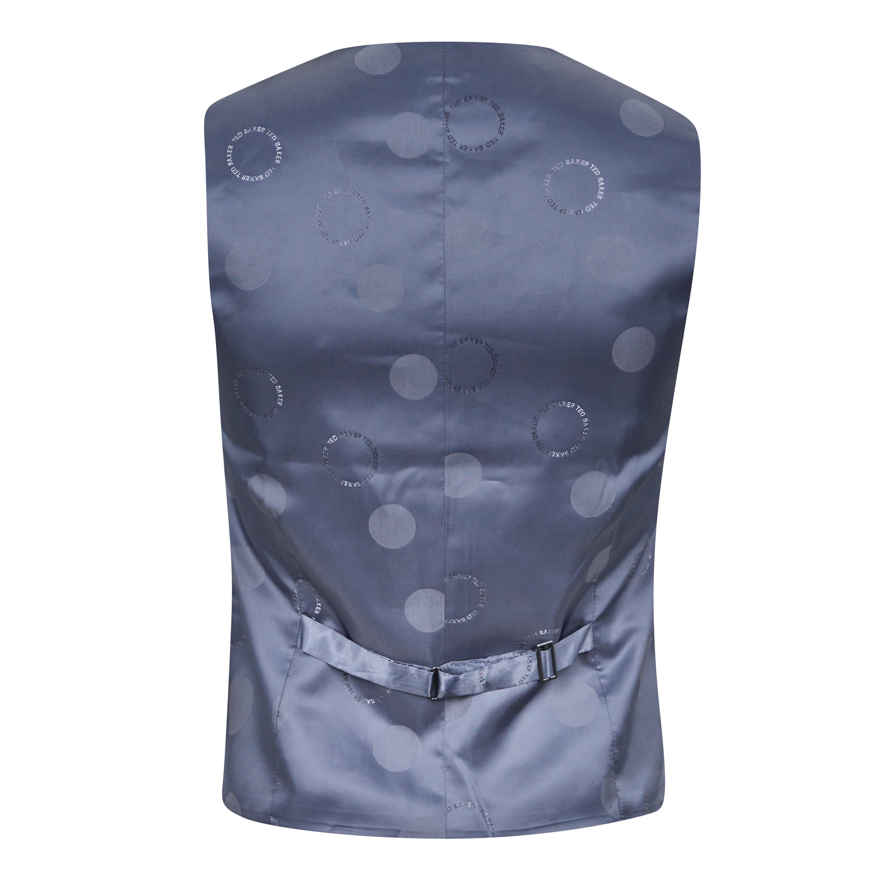 Gris a cuadros - Ted Baker - Indus Slim Fit Check Suit Vest - 2