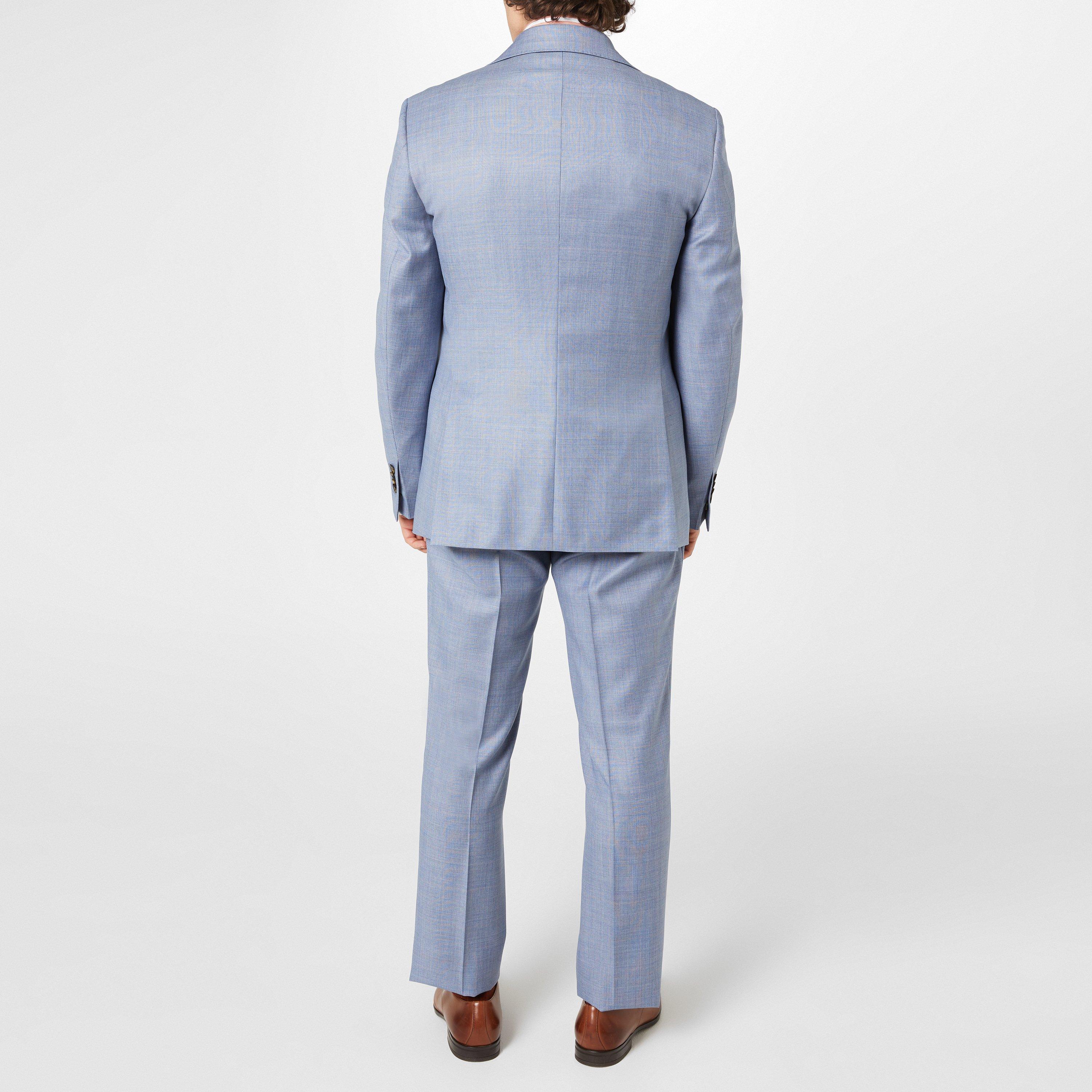 Light Blue Chk - Richard James - Rivulet Tailored Fit Waistcoat - 3