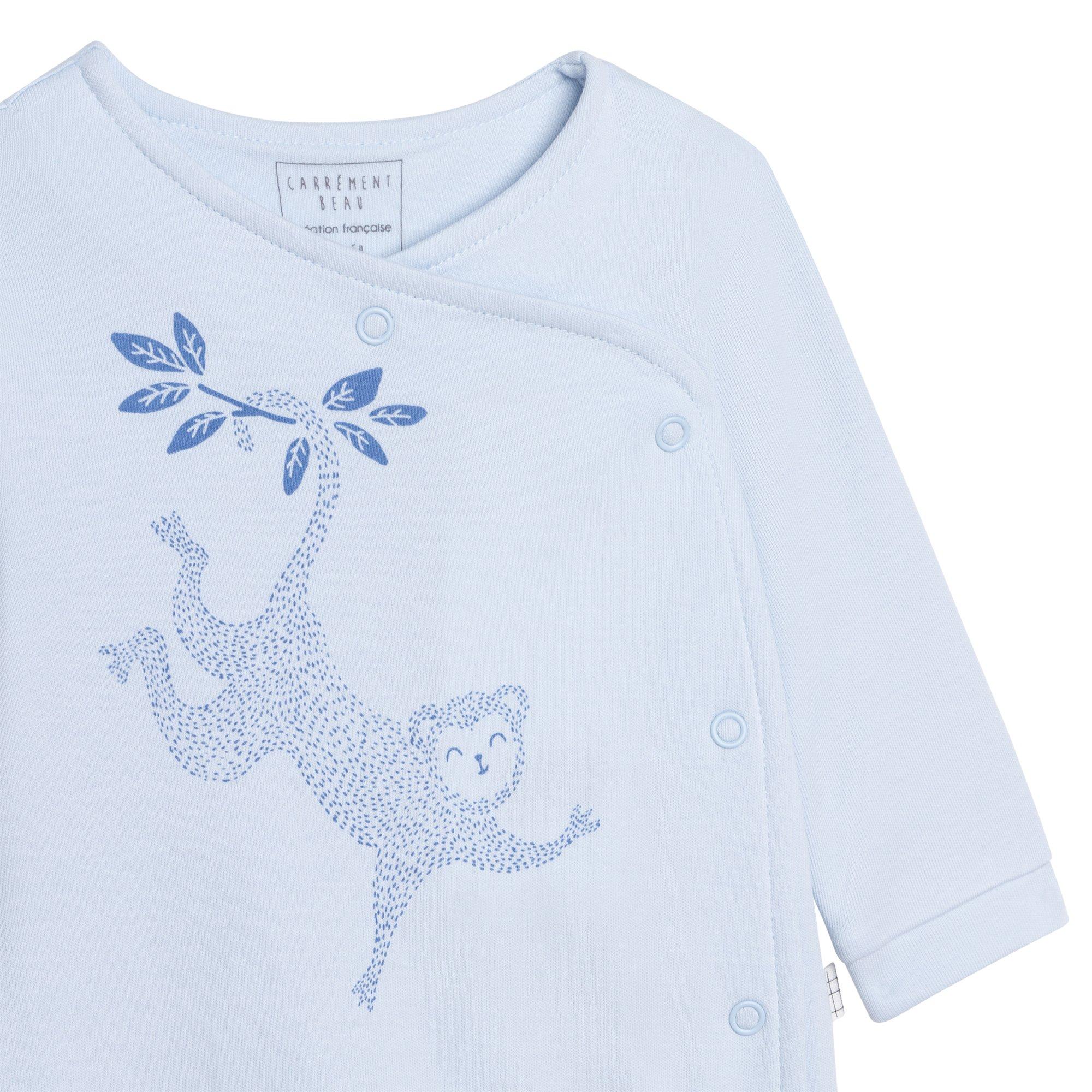 Pale Blue - Carrement Beau - Kids' Pyjama Set - 2