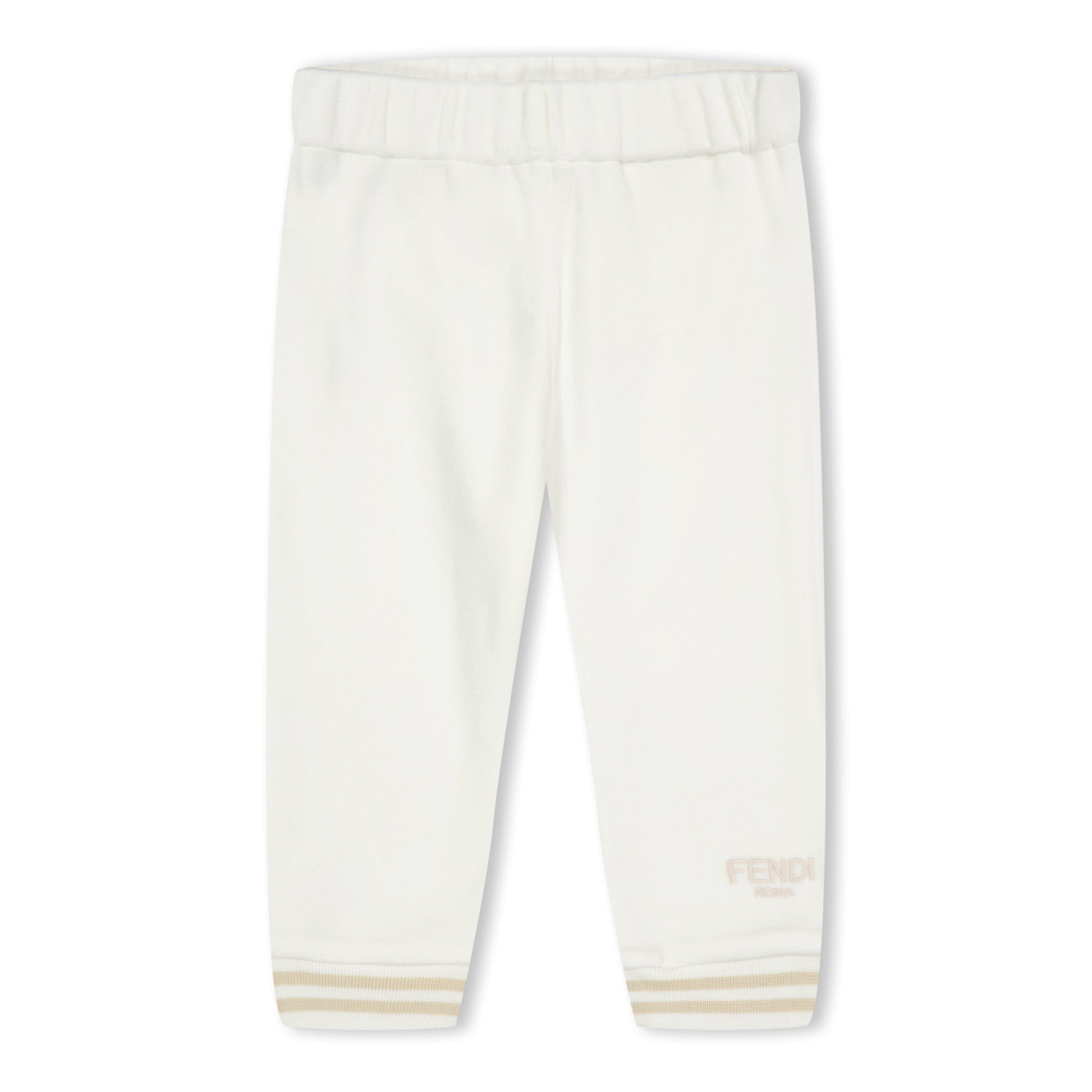 Fendi Logo Joggers Babies - Gesso F1JAT - Size 24M