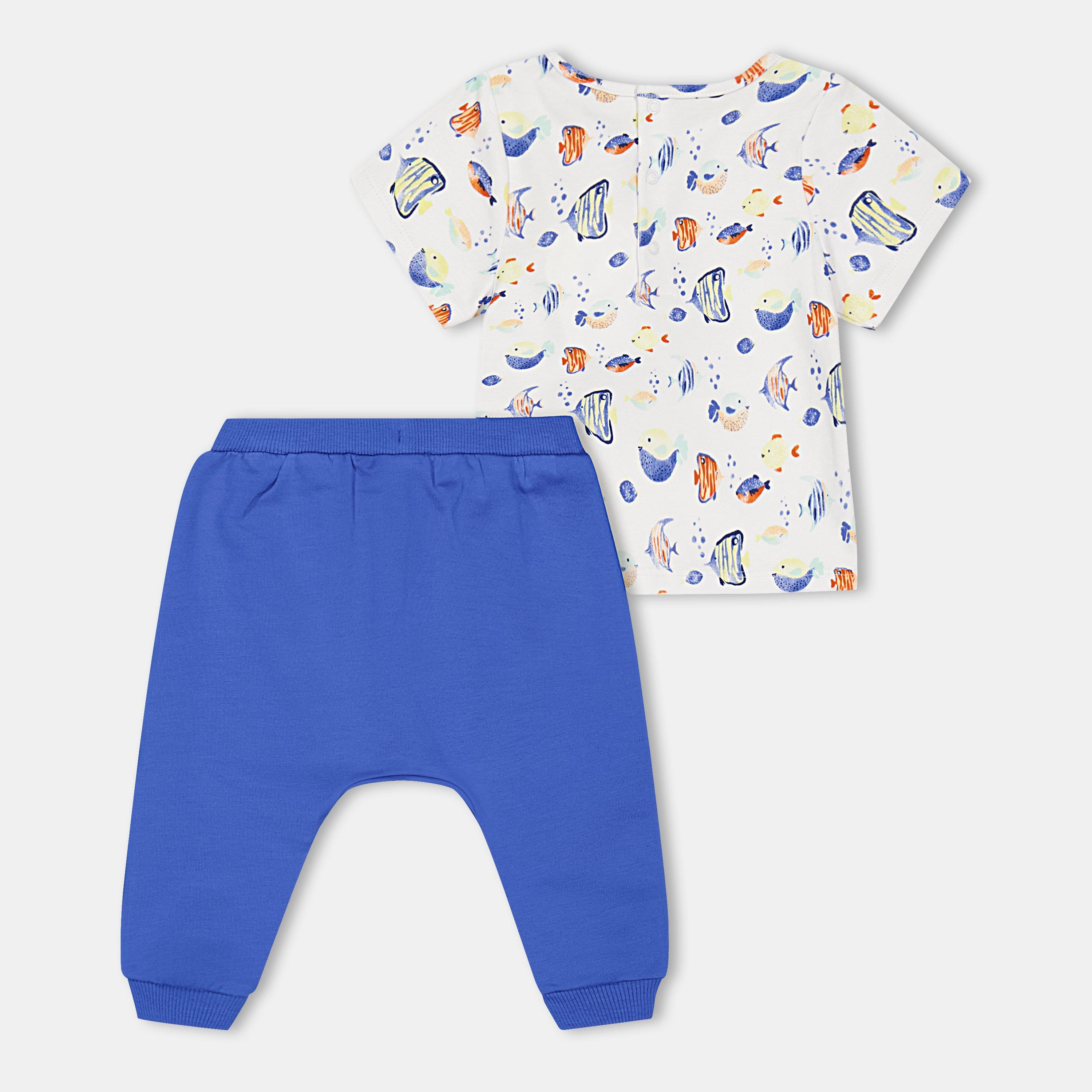 Blue White - Carrement Beau - Kids' Clothing Set - 2