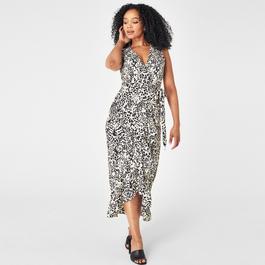 Biba Ruffle Wrap Dress