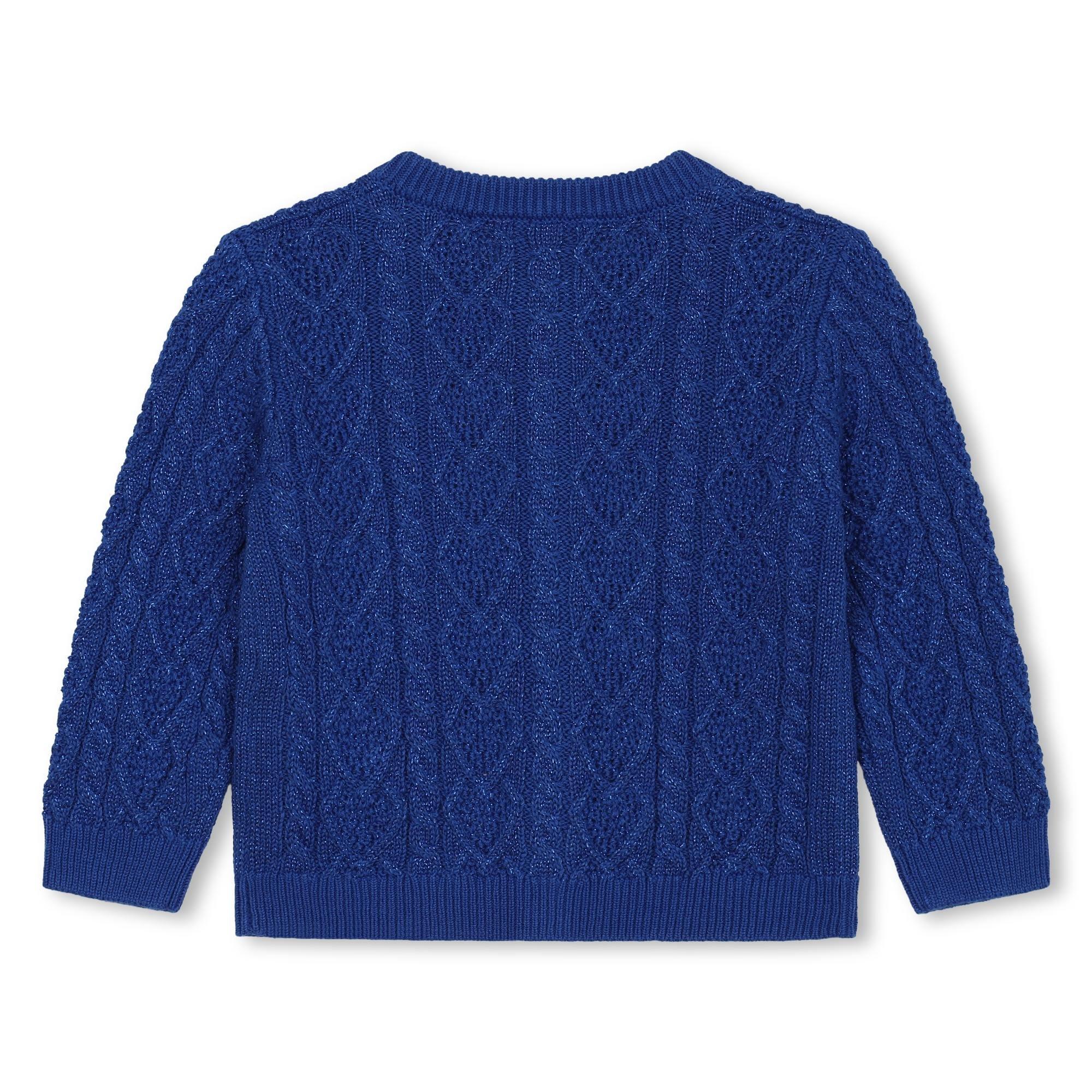 Blue - Carrement Beau - Kids' Knitted Cardigan - 2