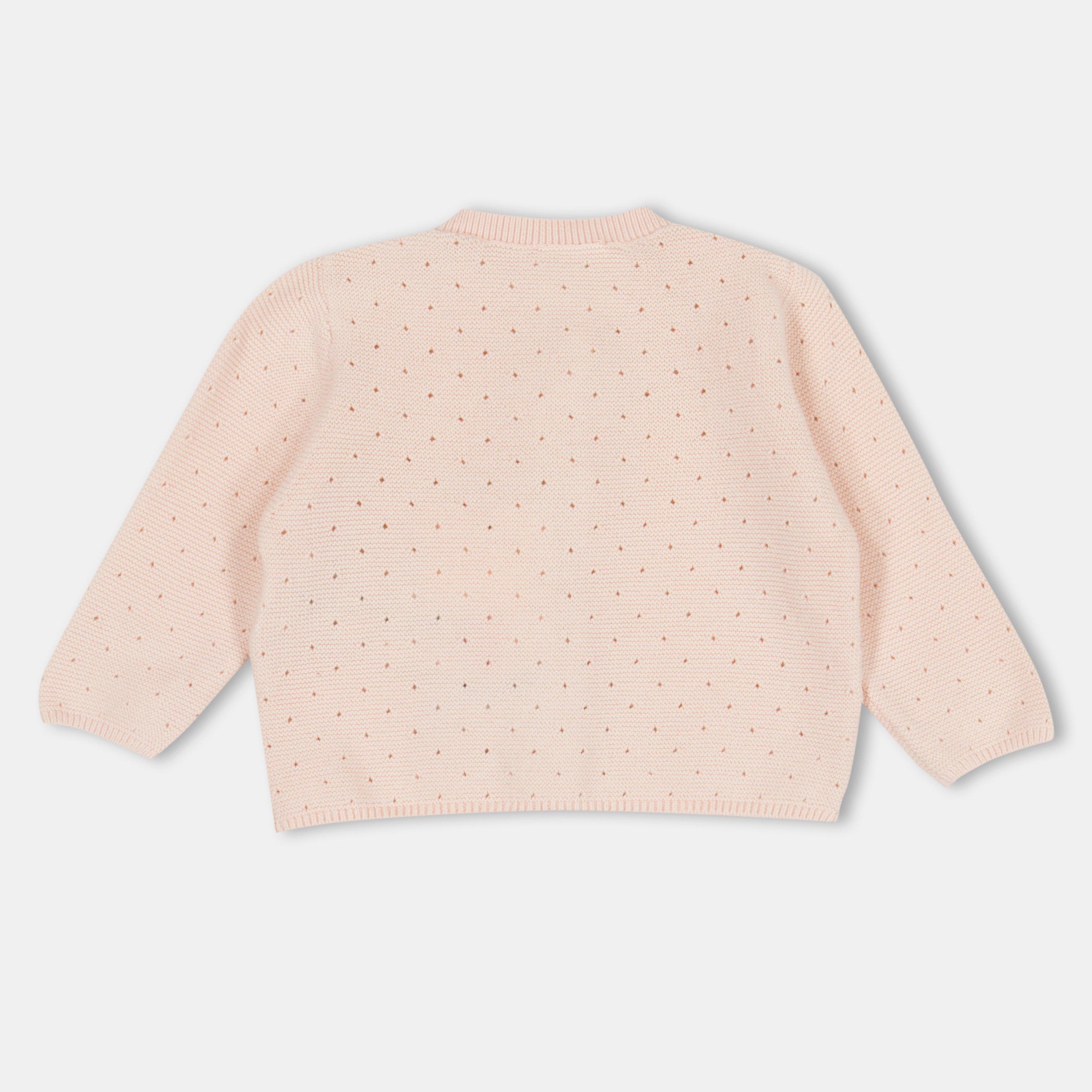 Apricot - Carrement Beau - Kids' Knitted Cardigan - 2