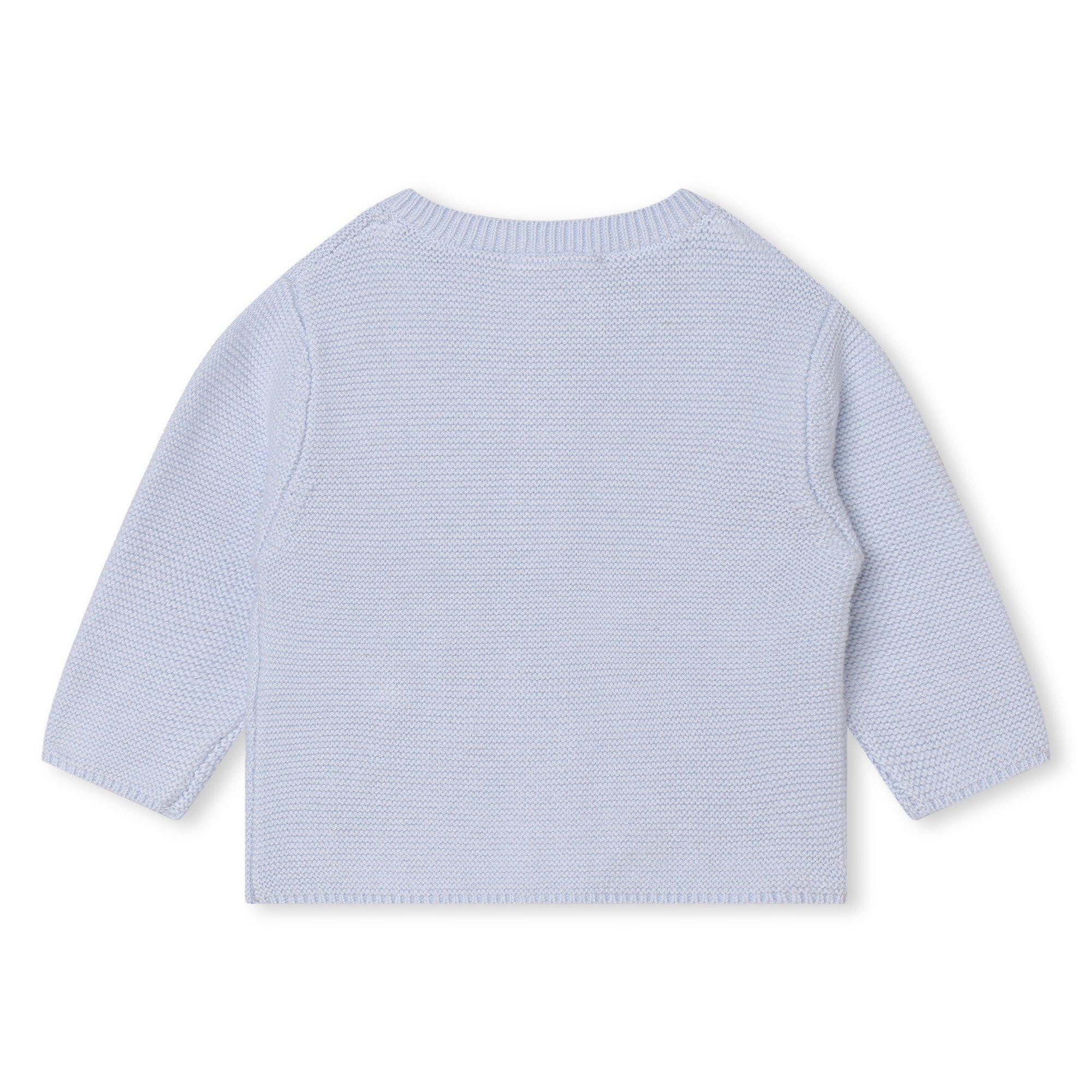 Pale Blue - Carrement Beau - Kids' Knitted Cardigan - 2