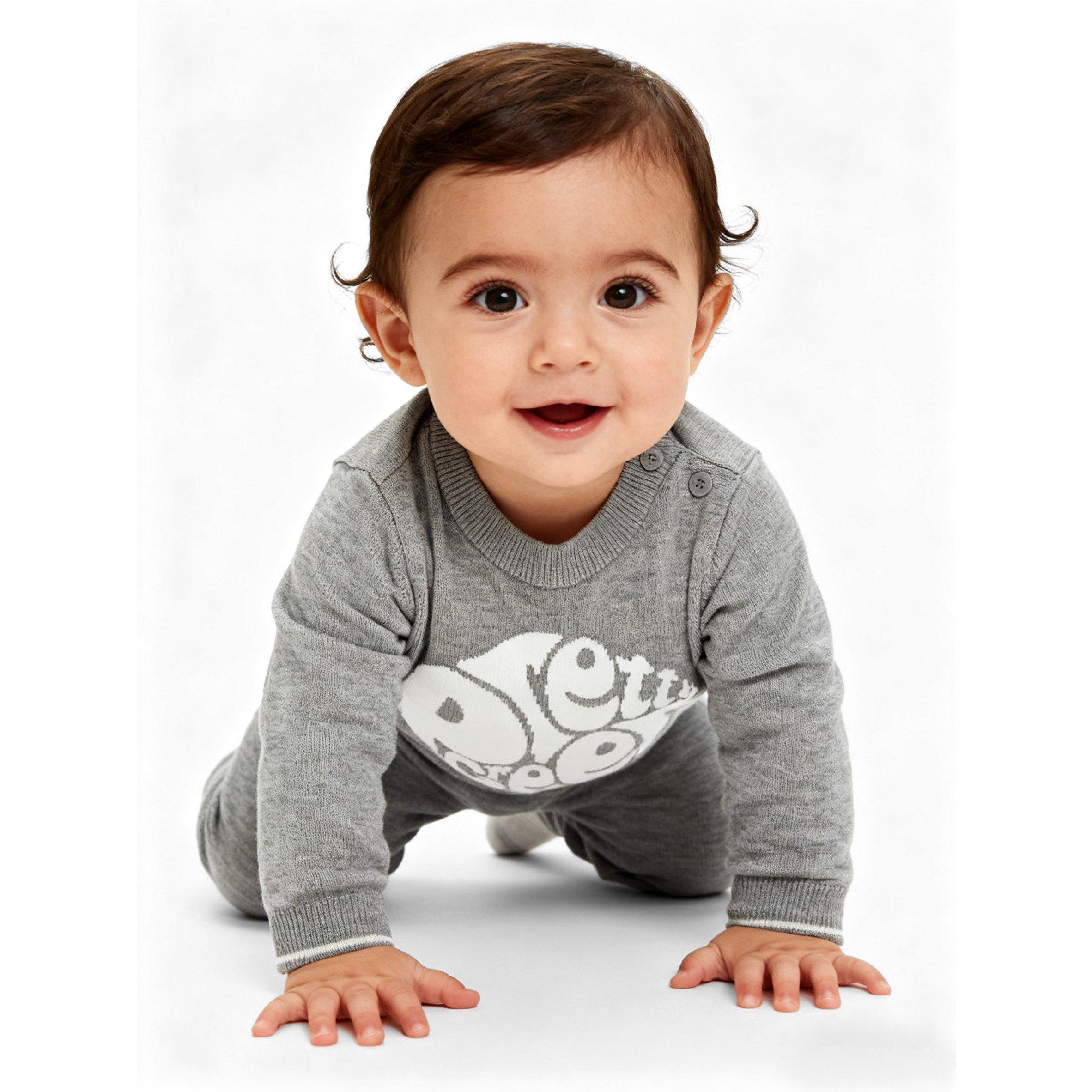 Grey Marl - Pretty Green - PG Crw Jog Set Bb62 - 3