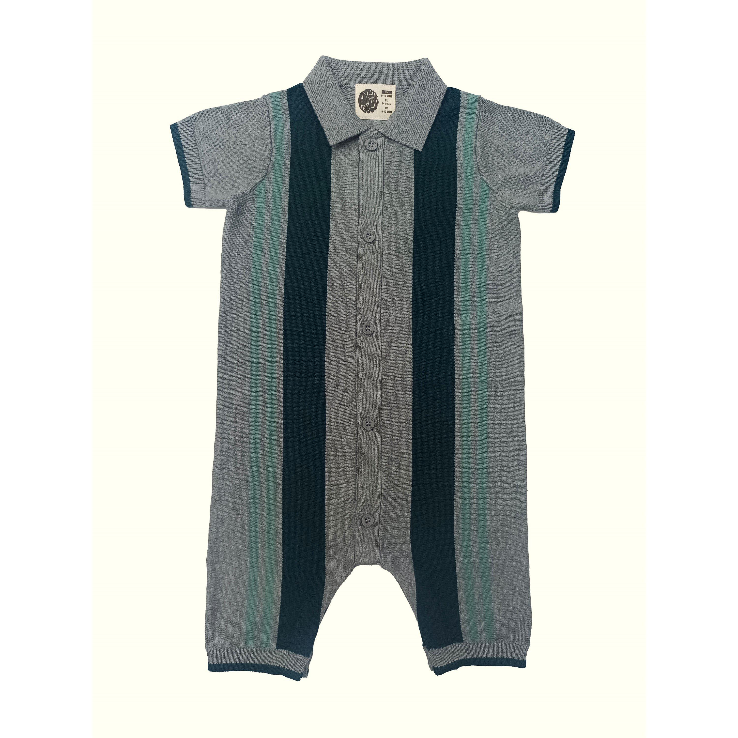 Multi - Pretty Green - PG Strp Romper Bb62 - 1