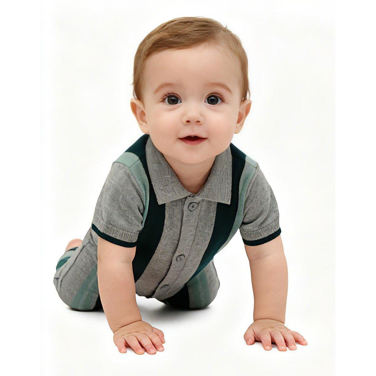 Multi - Pretty Green - PG Strp Romper Bb62 - 3