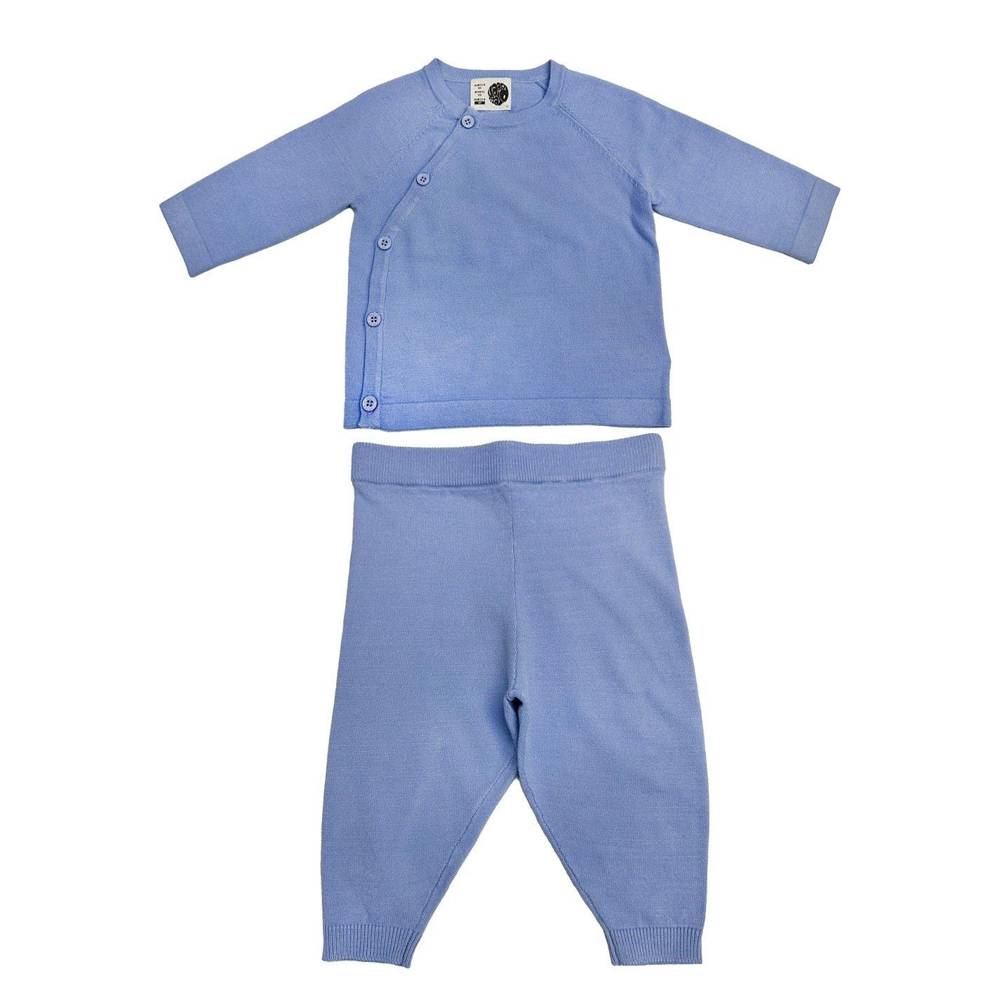 Frozen Fjord - Pretty Green - Kids Cotton Long Sleeve Crew Neck Pyjama Set - 3