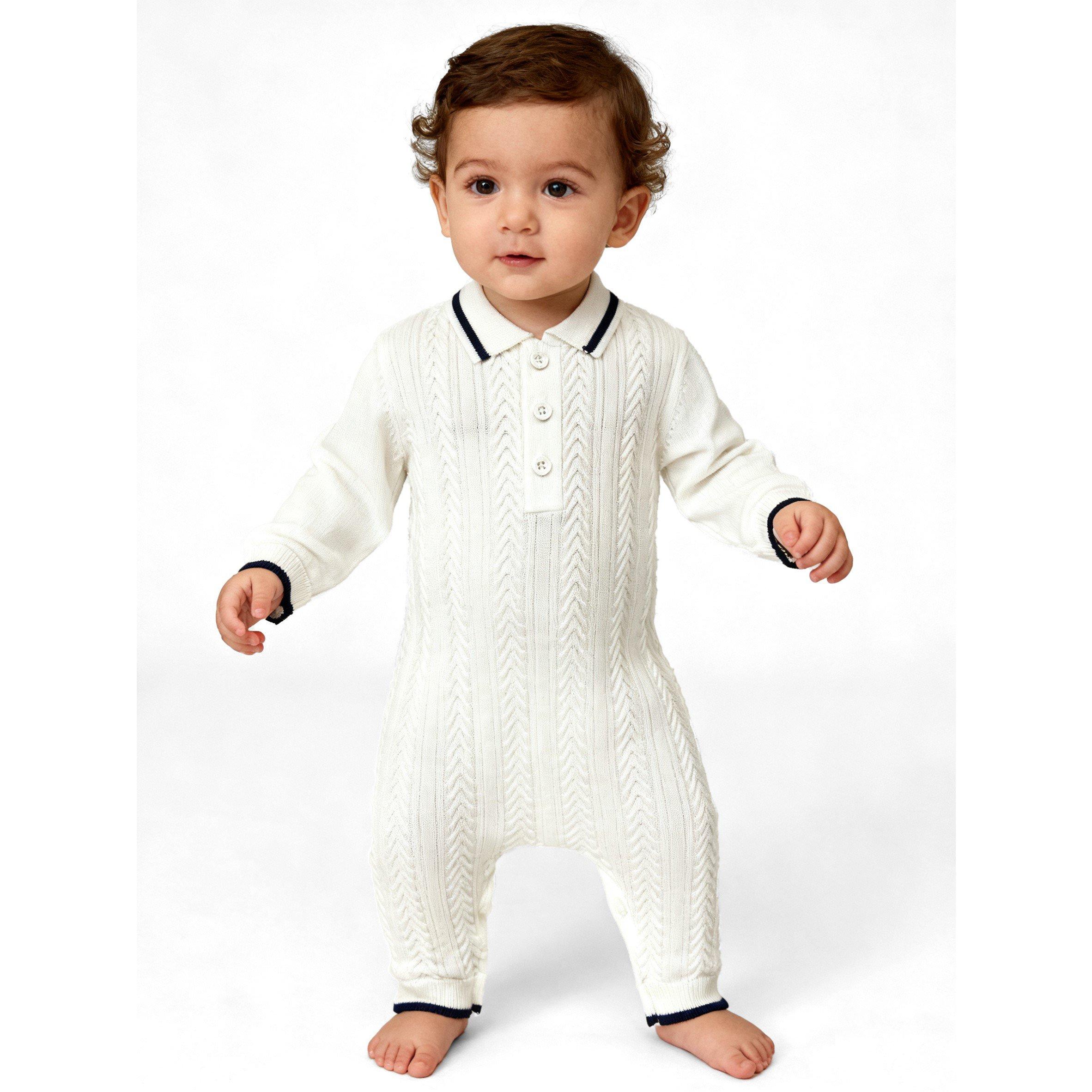 Off White - Pretty Green - Cbl Romper Bb62 - 3