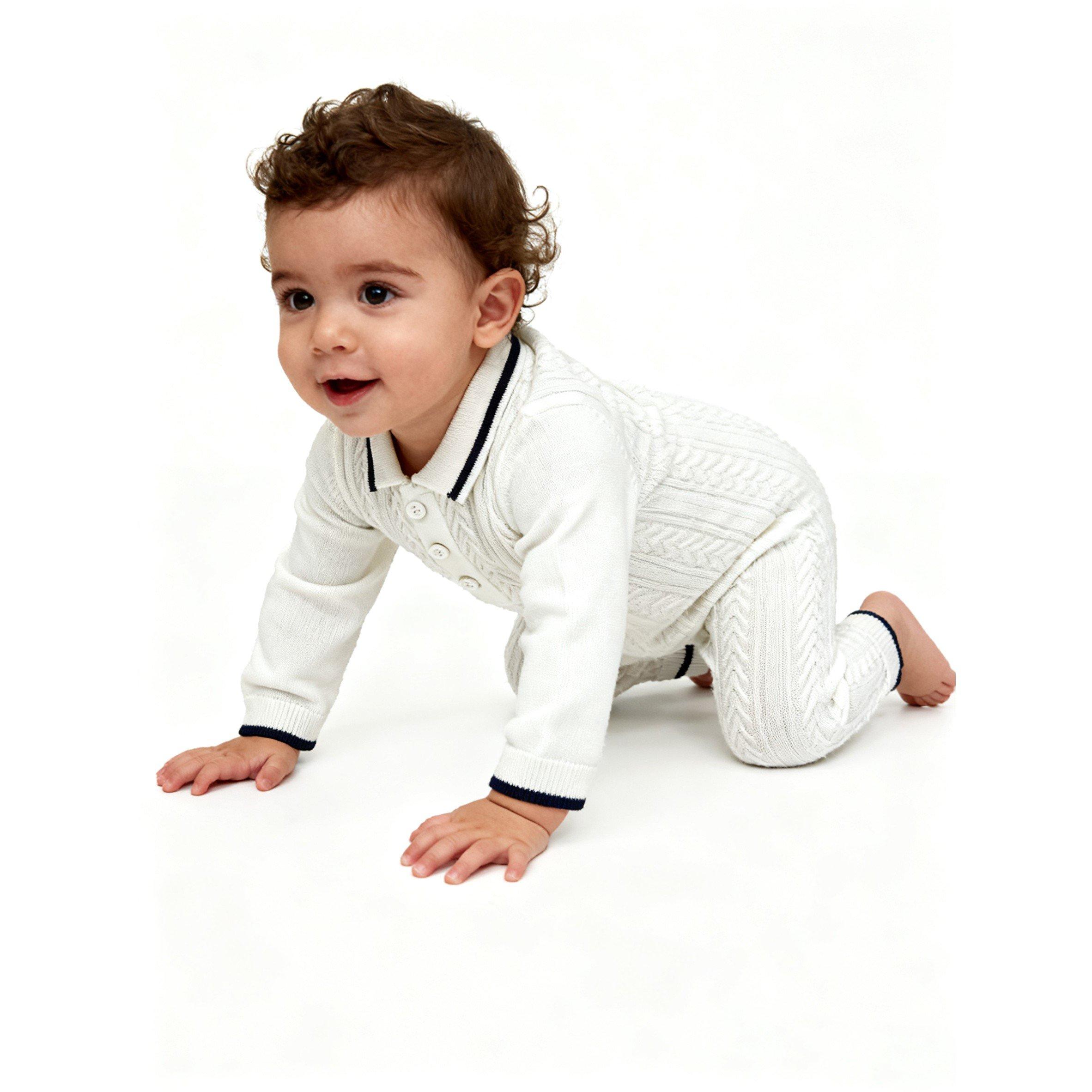 Off White - Pretty Green - Cbl Romper Bb62 - 5