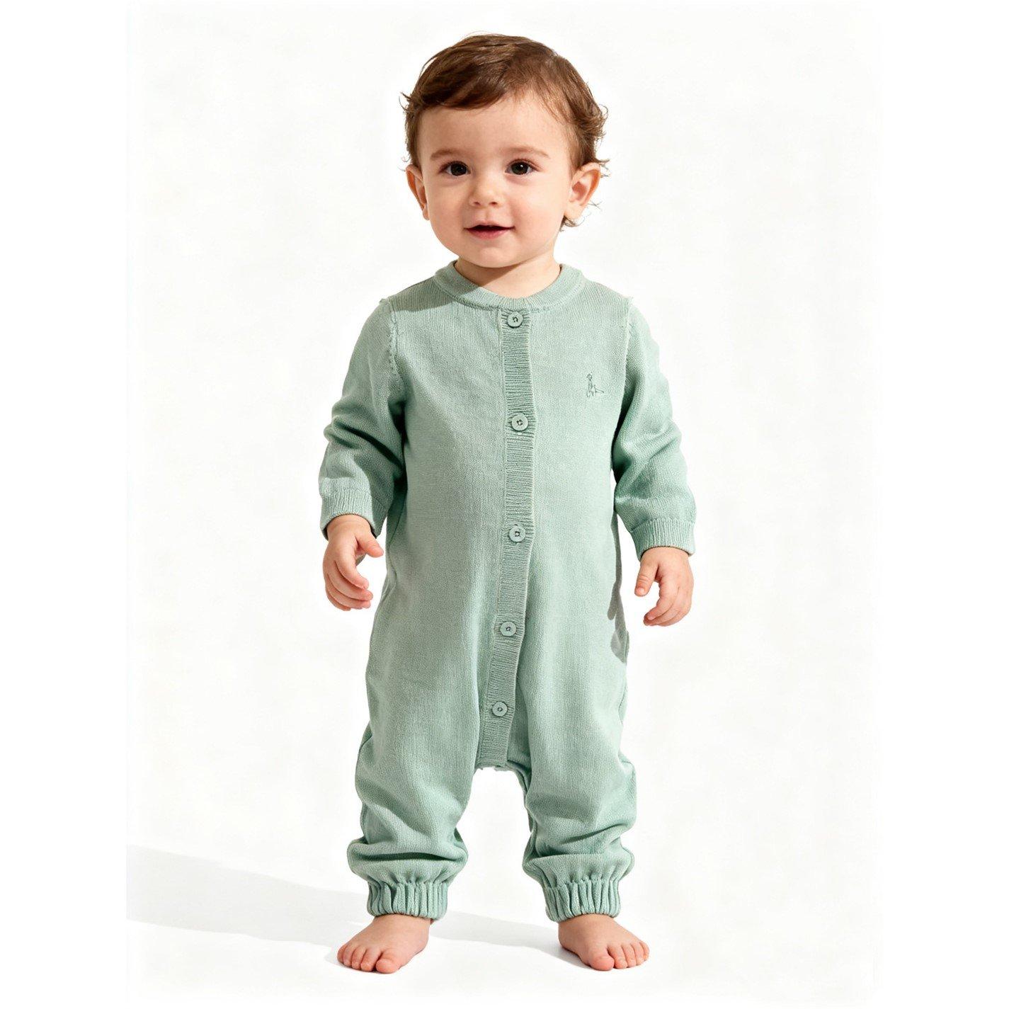 Baby Blue - Jack Wills - Kids Cotton Long Sleeve Sleep Suit - 1