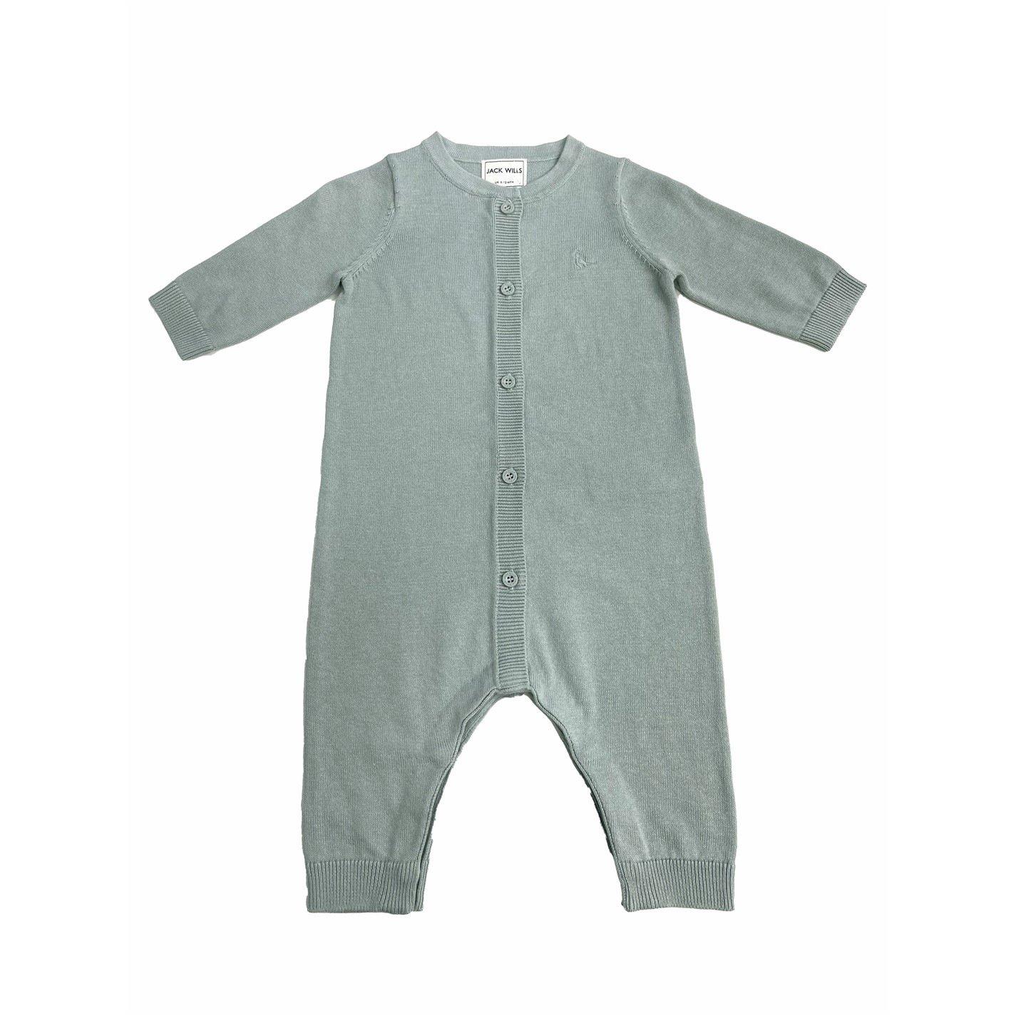 Azul bebé - Jack Wills - Kids Cotton Long Sleeve Sleep Suit - 4