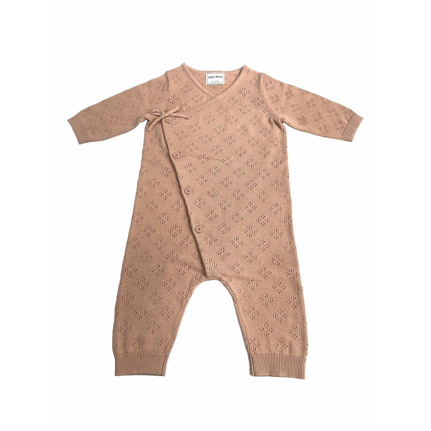 Rosa Salz - Jack Wills - Kids Cotton Long Sleeve Pointelle Sleep Suit - 2