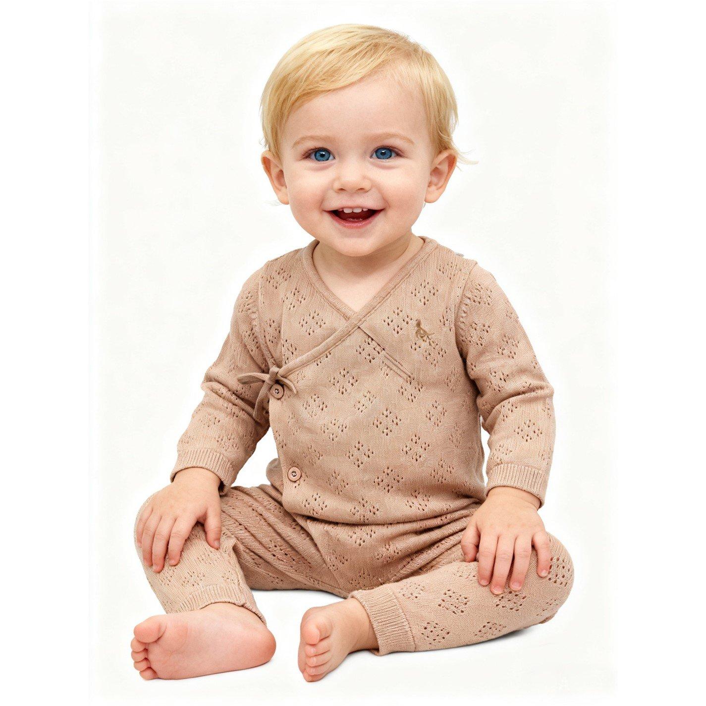 Rosa Salz - Jack Wills - Kids Cotton Long Sleeve Pointelle Sleep Suit - 3