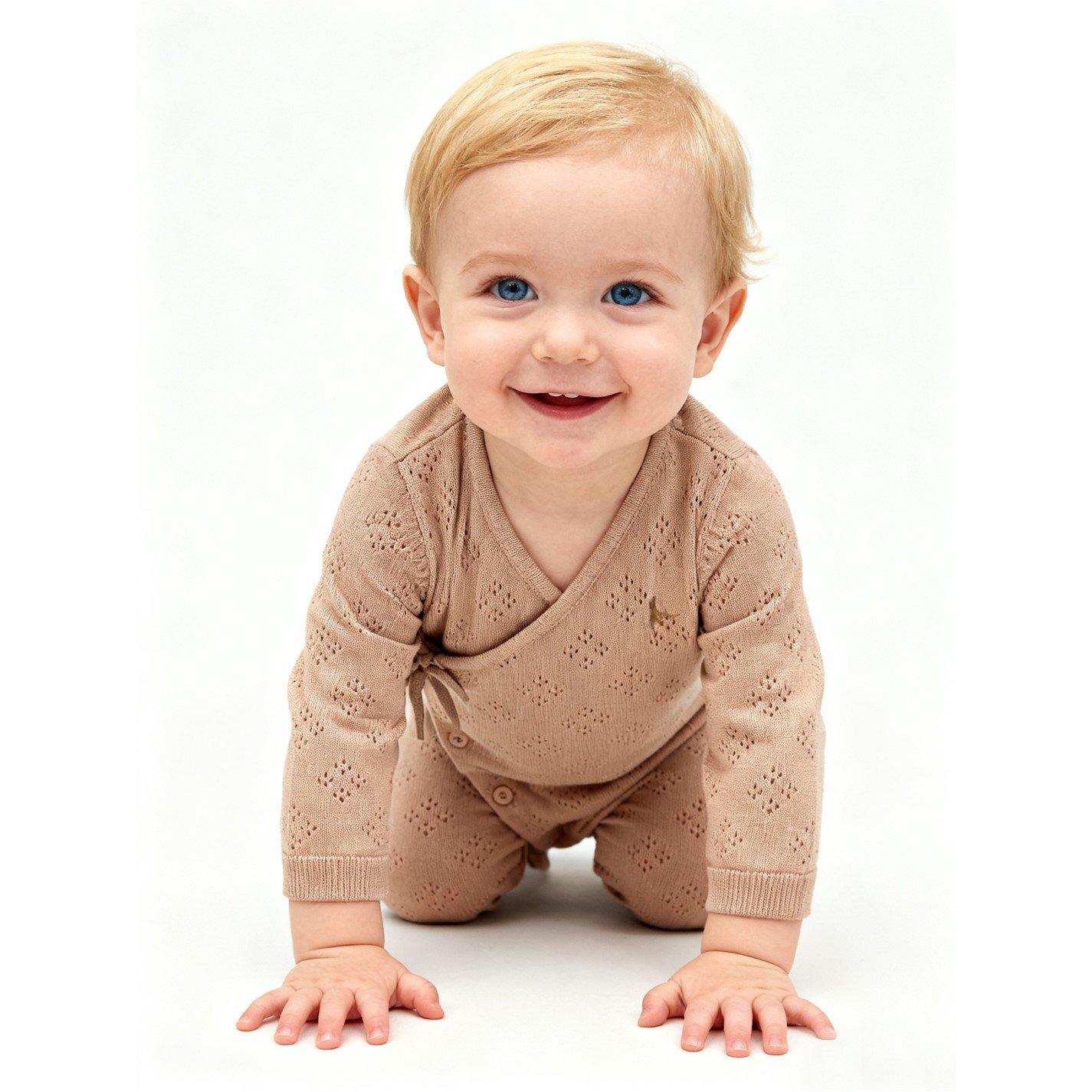 Rosa Salz - Jack Wills - Kids Cotton Long Sleeve Pointelle Sleep Suit - 4