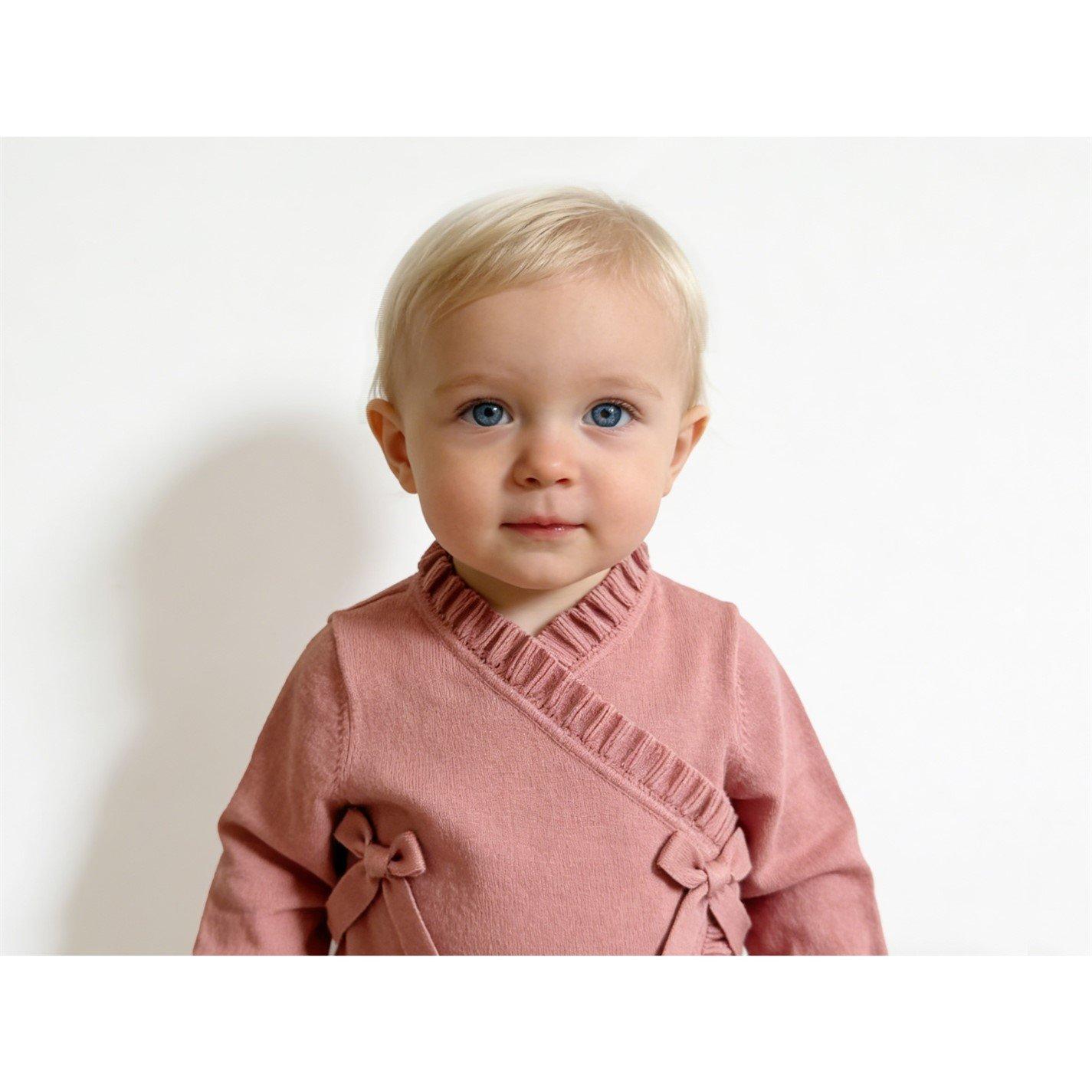 Ballet Pink - Jack Wills - Kids Ruffle Detail Viscose Long Sleeve Onesie - 2