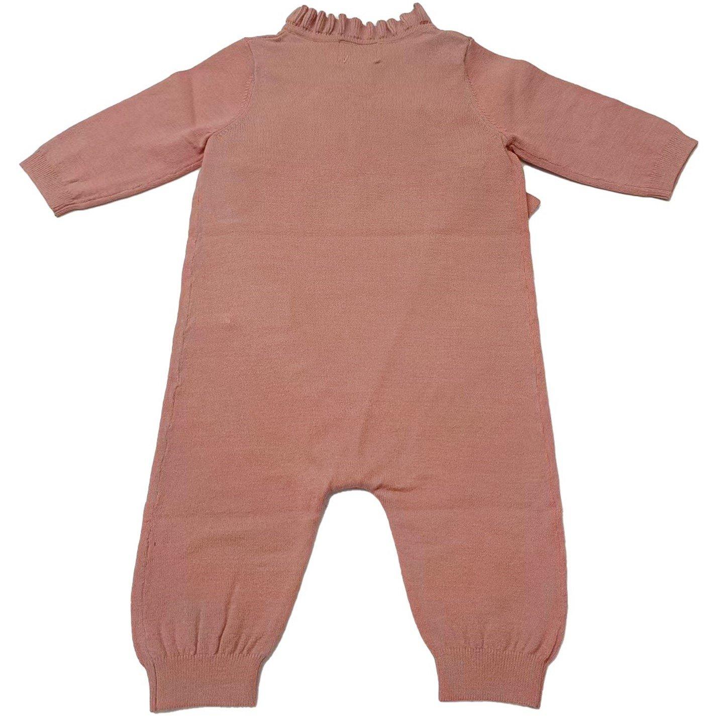 Ballet Pink - Jack Wills - Kids Ruffle Detail Viscose Long Sleeve Onesie - 5