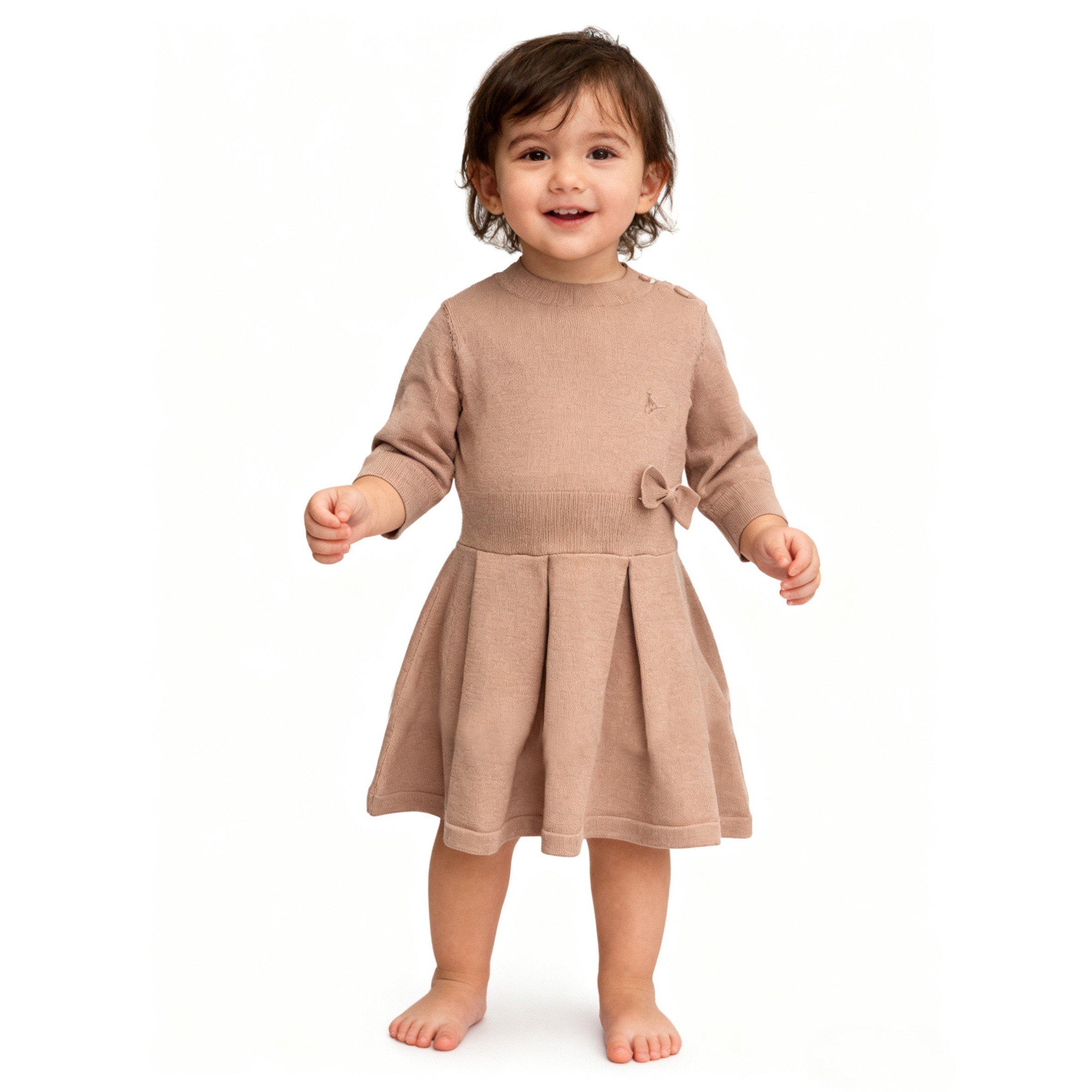 Pink Salt - Jack Wills - Kids Viscose Midi Tiered Knitted Dress - 1