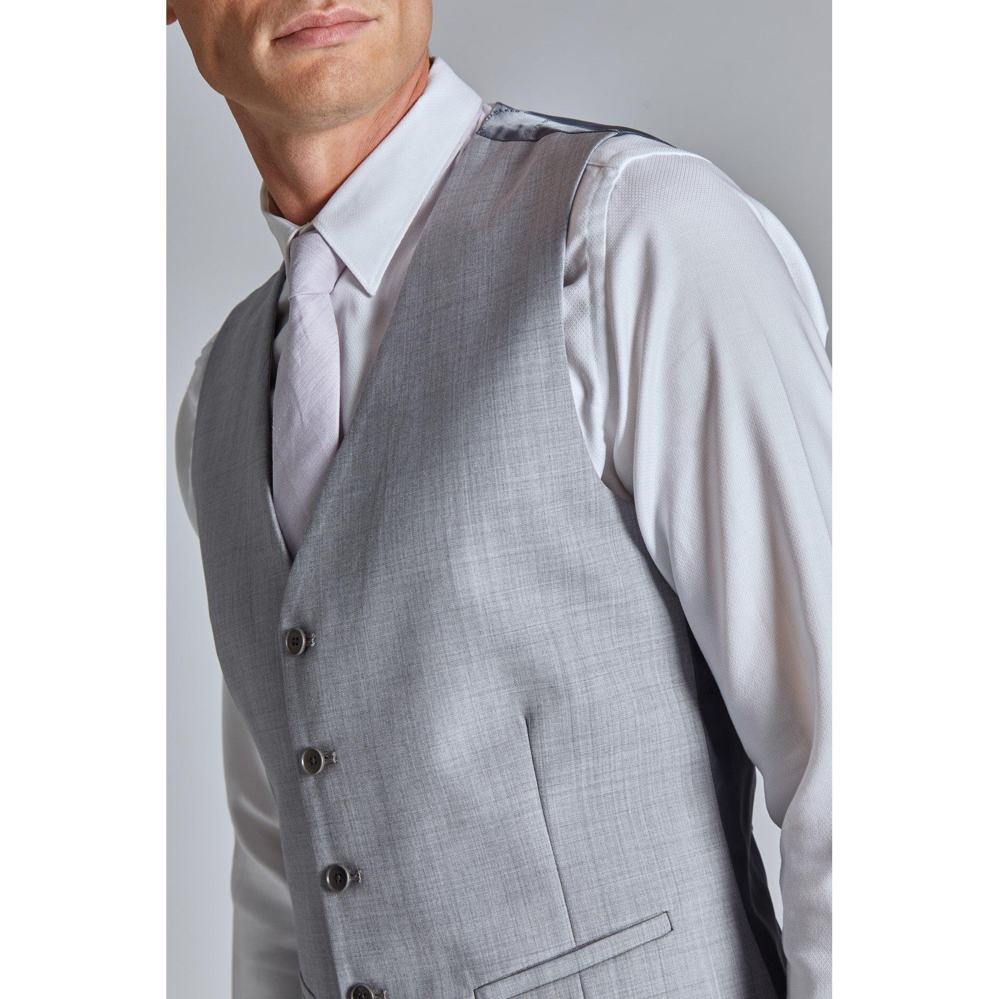 Blu morbido - Ted Baker - Men's Orion Slim Fit Waistcoat - 2