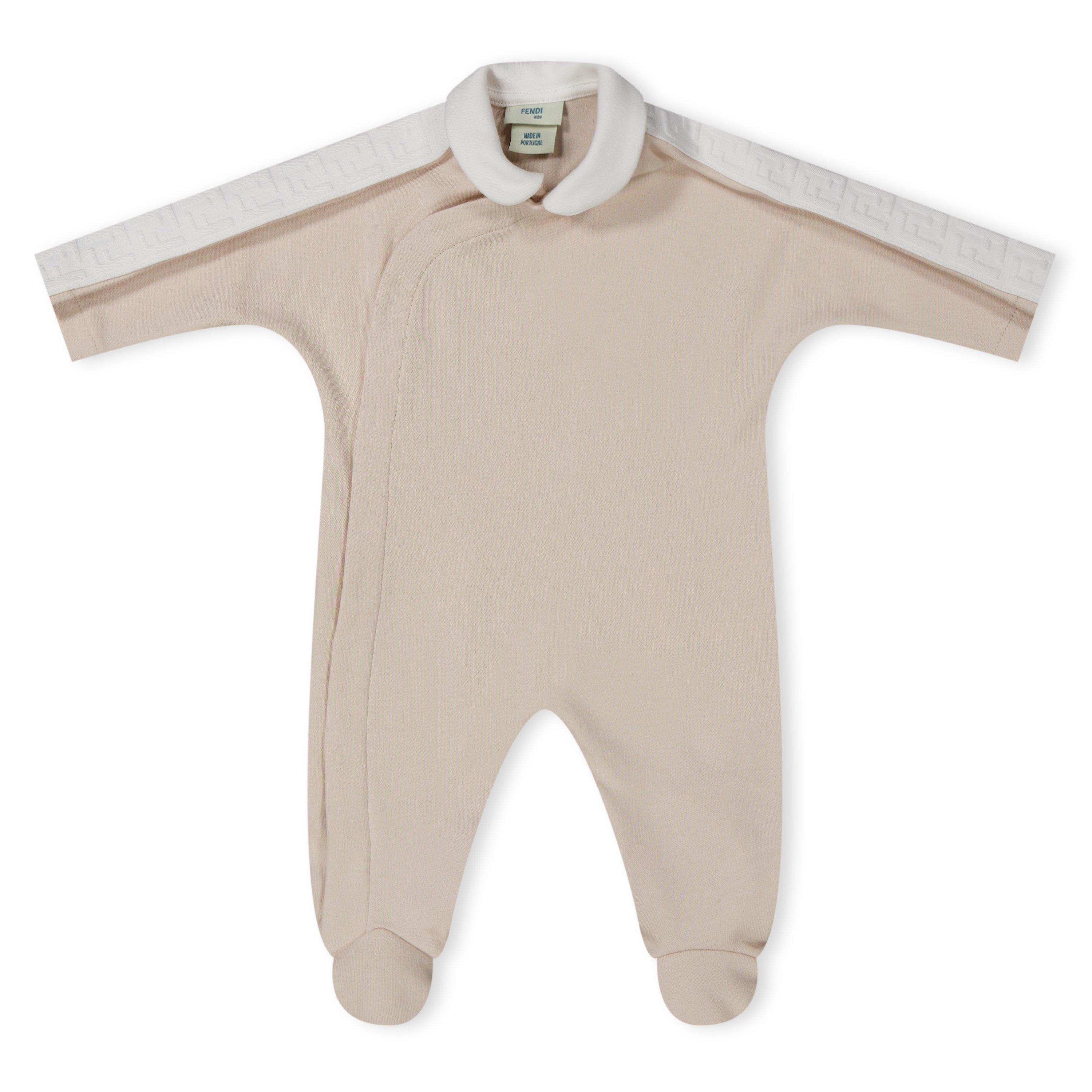 Beige F19J5 - Fendi - 3-Piece Logo Clothing Set Babies - 2
