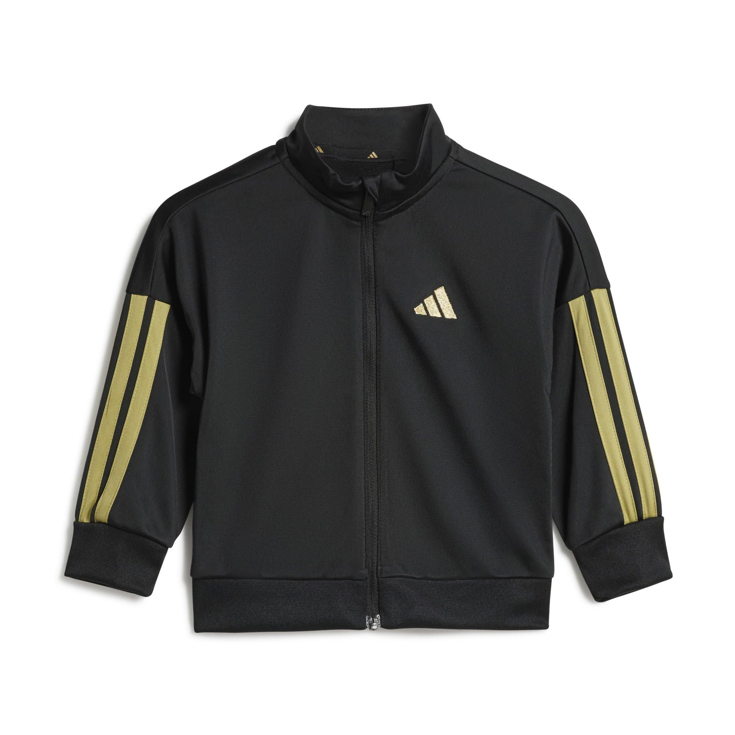 Schwarz/Gold - adidas - 3-Stripe Essentials CLIMACOOL Track Suit Infants - 2