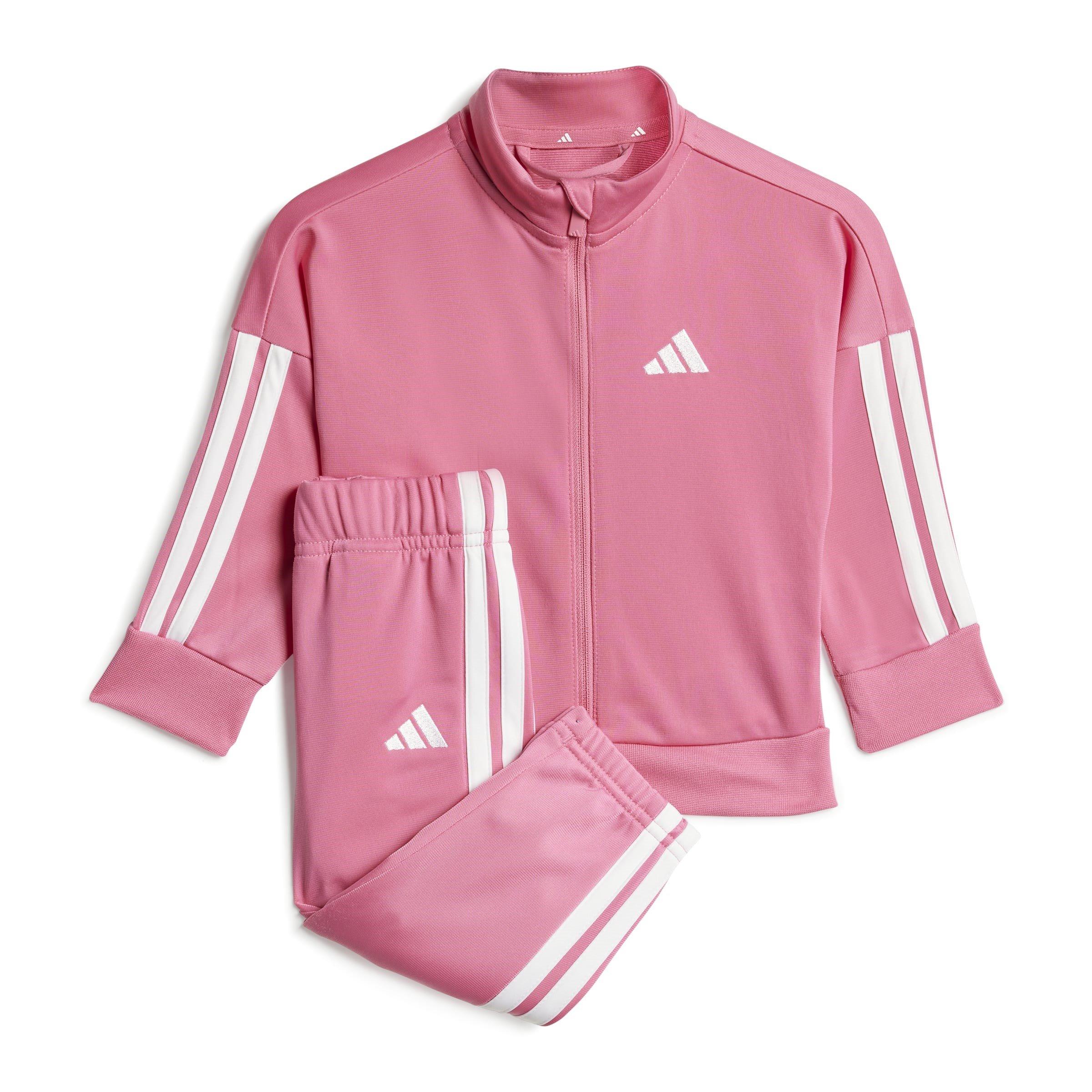 Adidas  Newborn 3-Stripe Essentials Climacool Track Suit Infants - Pink/White - 3-6 Months