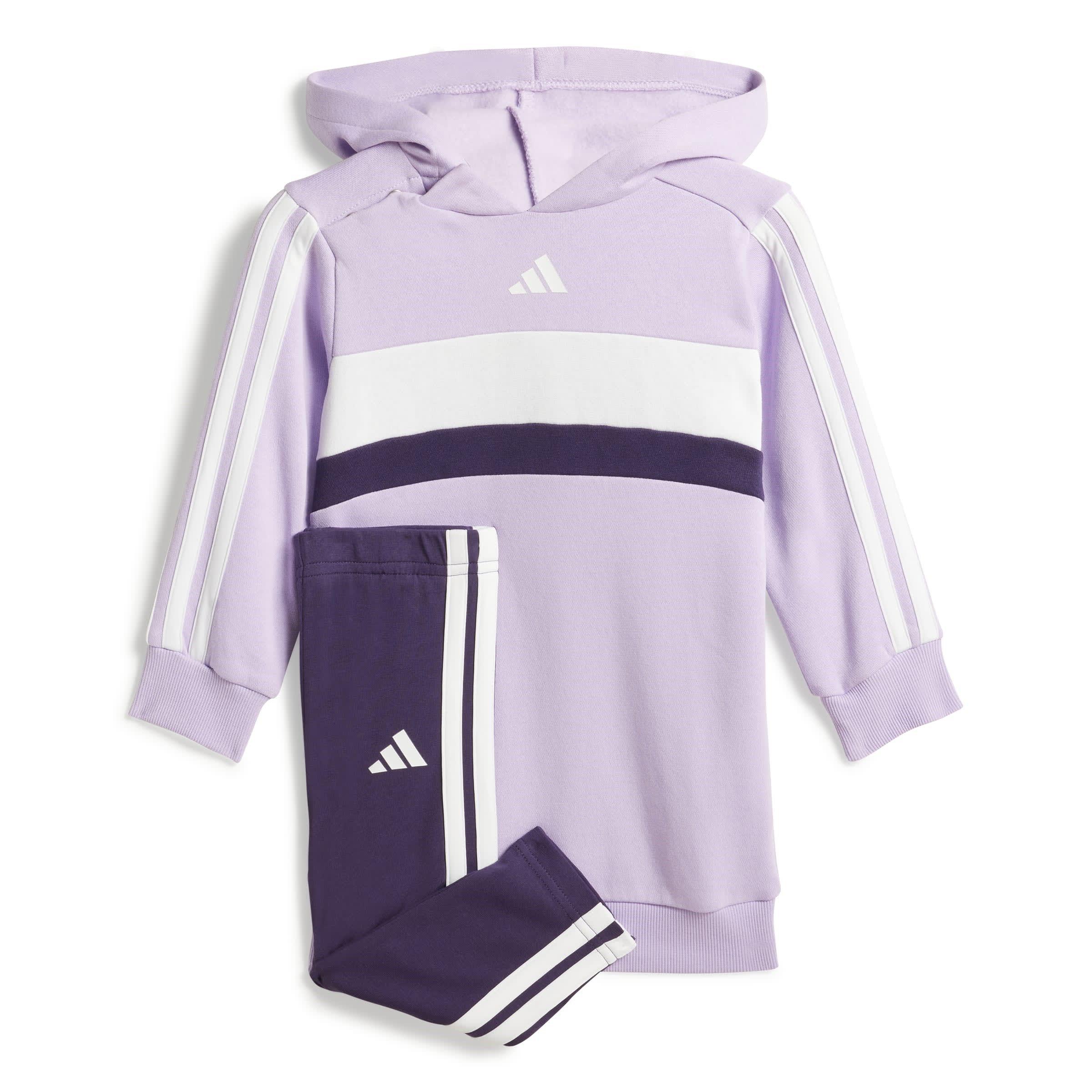Plum/Black - adidas - Kids' Fleece Tracksuit - 1