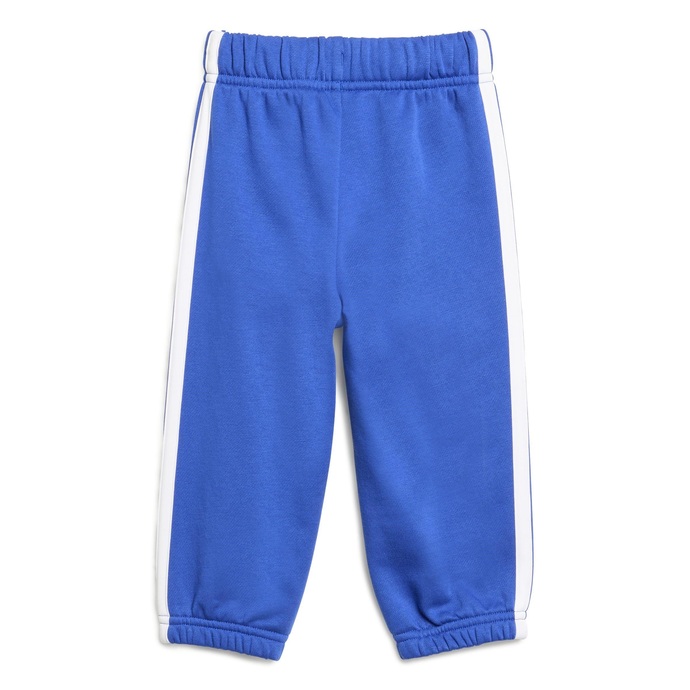 Blue/Navy - adidas - 3-Stripe Essentials Joggers Set Infants - 4