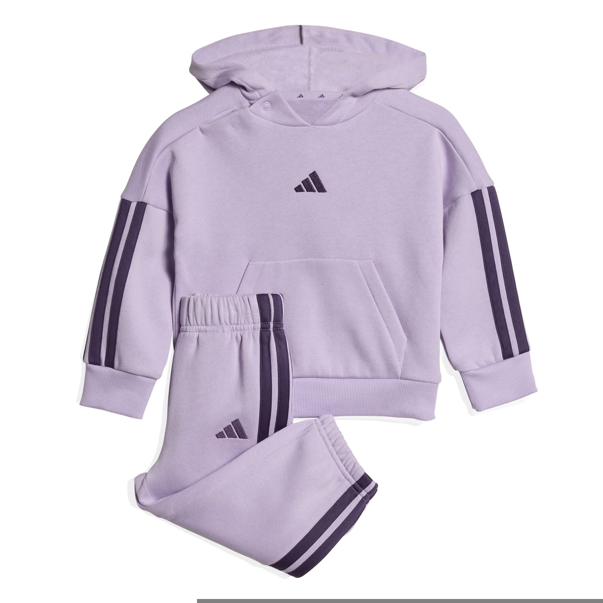 Adidas  Plum 3-Stripe Essentials Joggers Set Infants - 12-18 Months