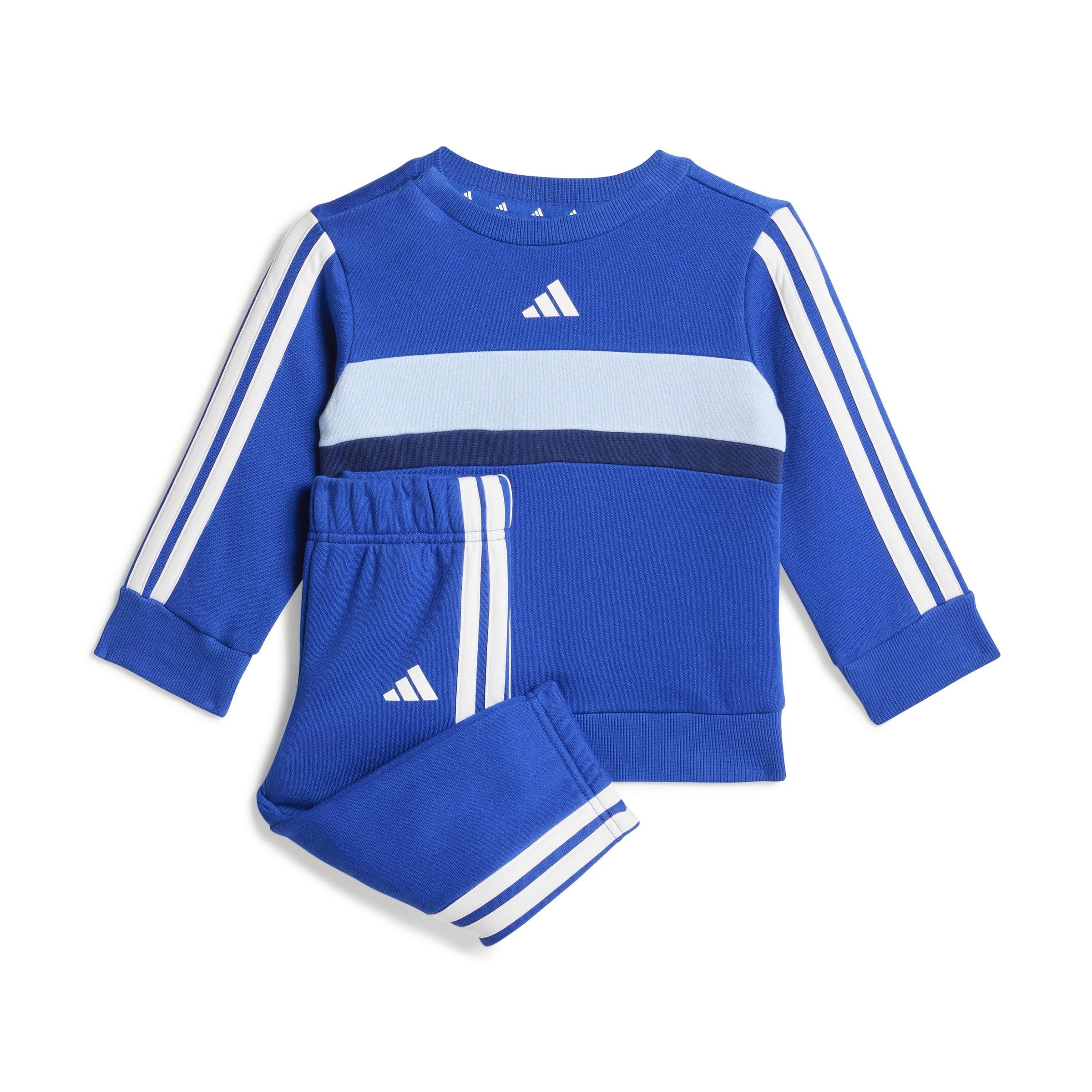 Azul/Gris - adidas - Kids' Fleece Tracksuit - 1