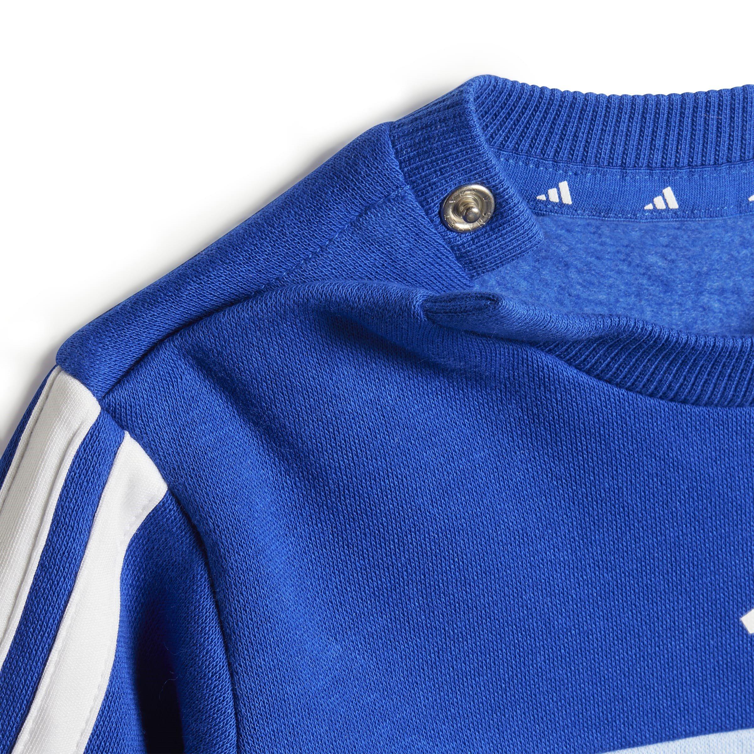 Blau/Grau - adidas - Fleece Tracksuit - 5