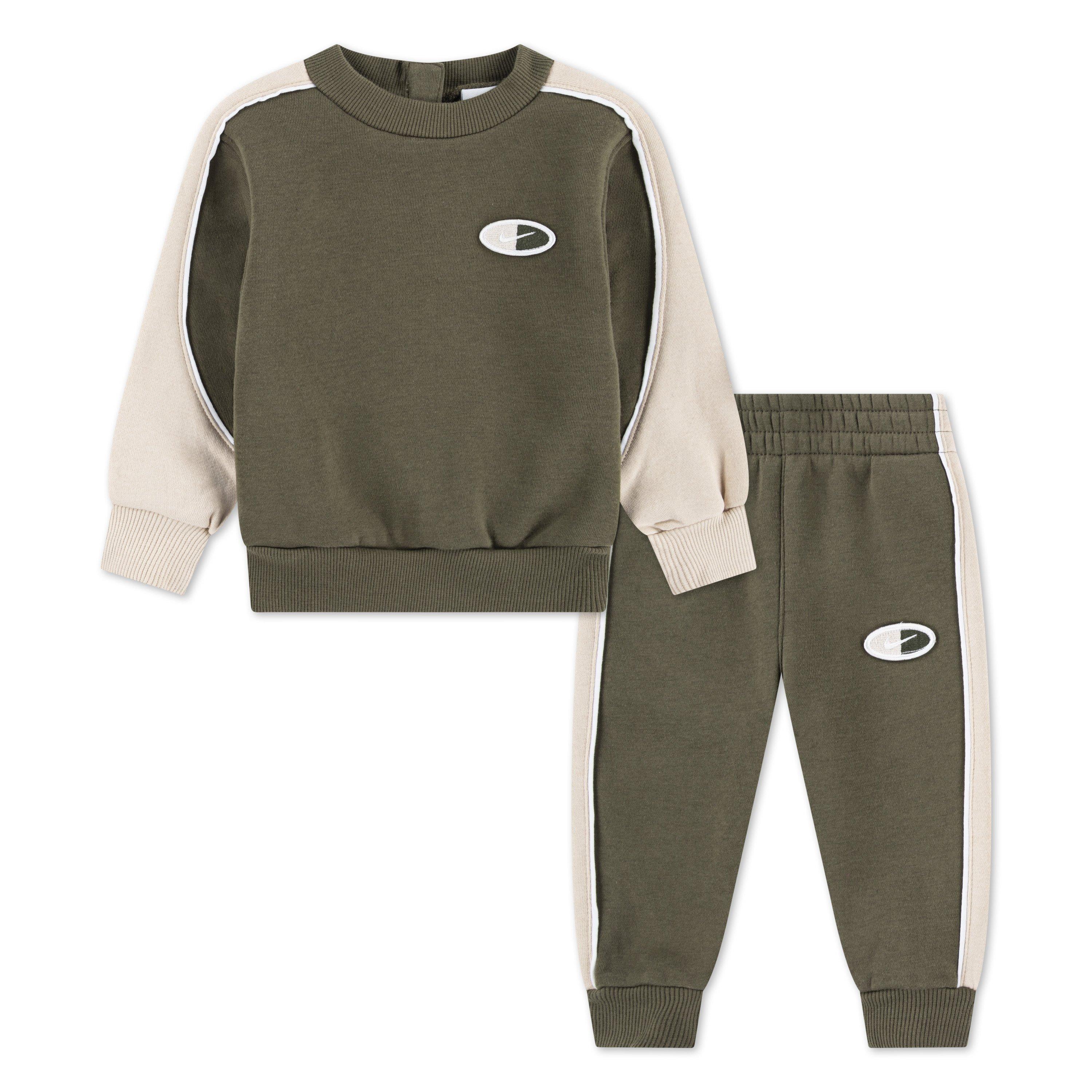 Srednje maslinasto - Nike - Flc Crew Set Bb99 - 1