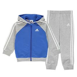 adidas 3 Stripe Fleece Tracksuit Babies