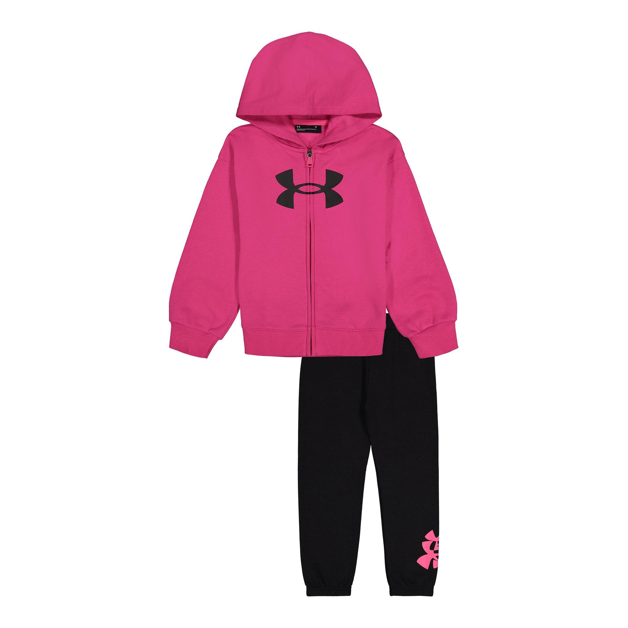 Under Armour Under Armour Big Logo Hoodie Set Baby Girls Fleece Trainingsanzuge Sports Direct