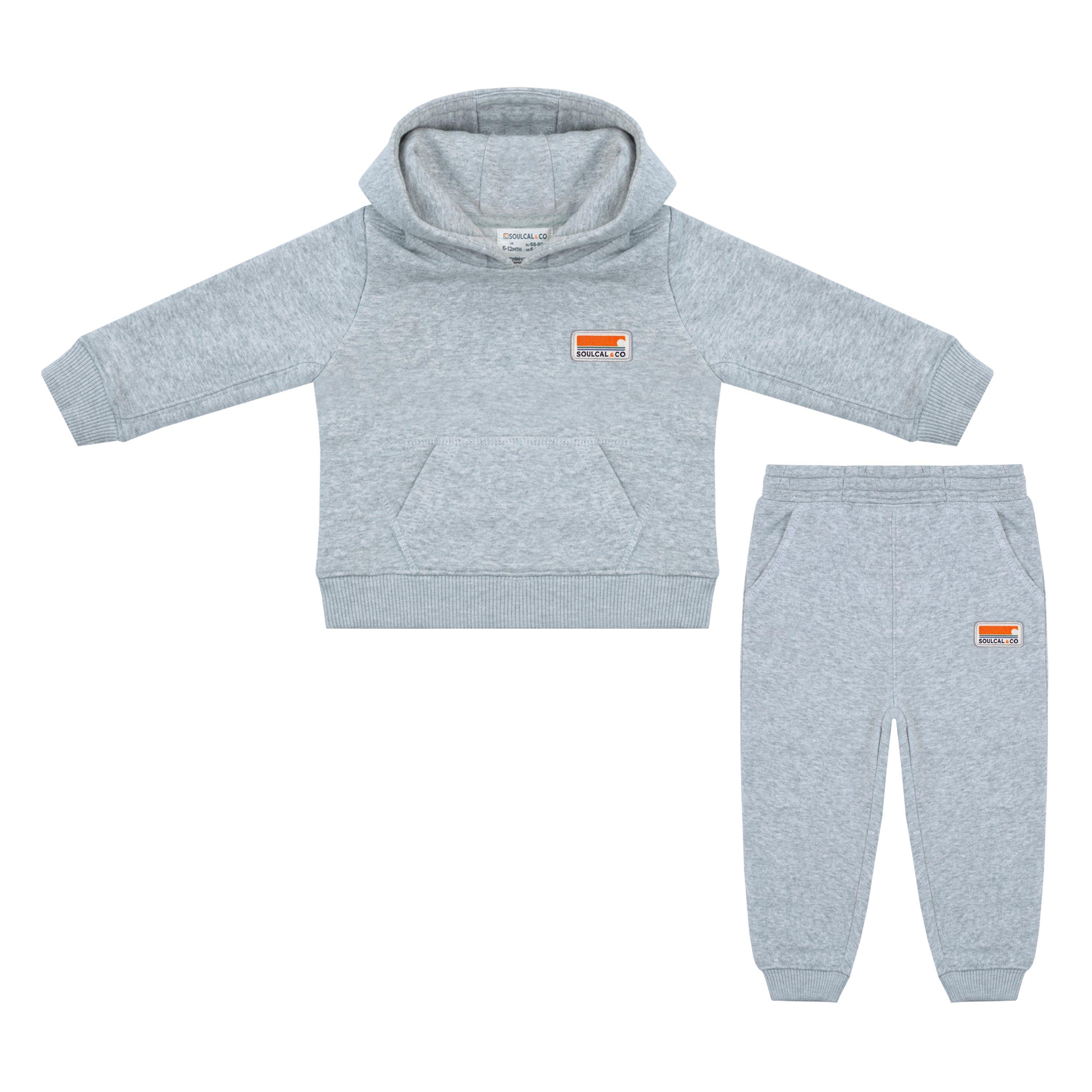Grey Marl - SoulCal - Signature OTH and Jogger Set Babies - 1