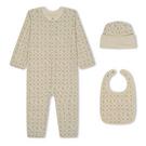 Vanille - msgm kids low-rise shorts - Logo Sleepsuit Set Infants - 1